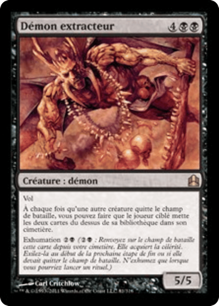 Démon extracteur — Commander 2011 — Magic: The Gathering