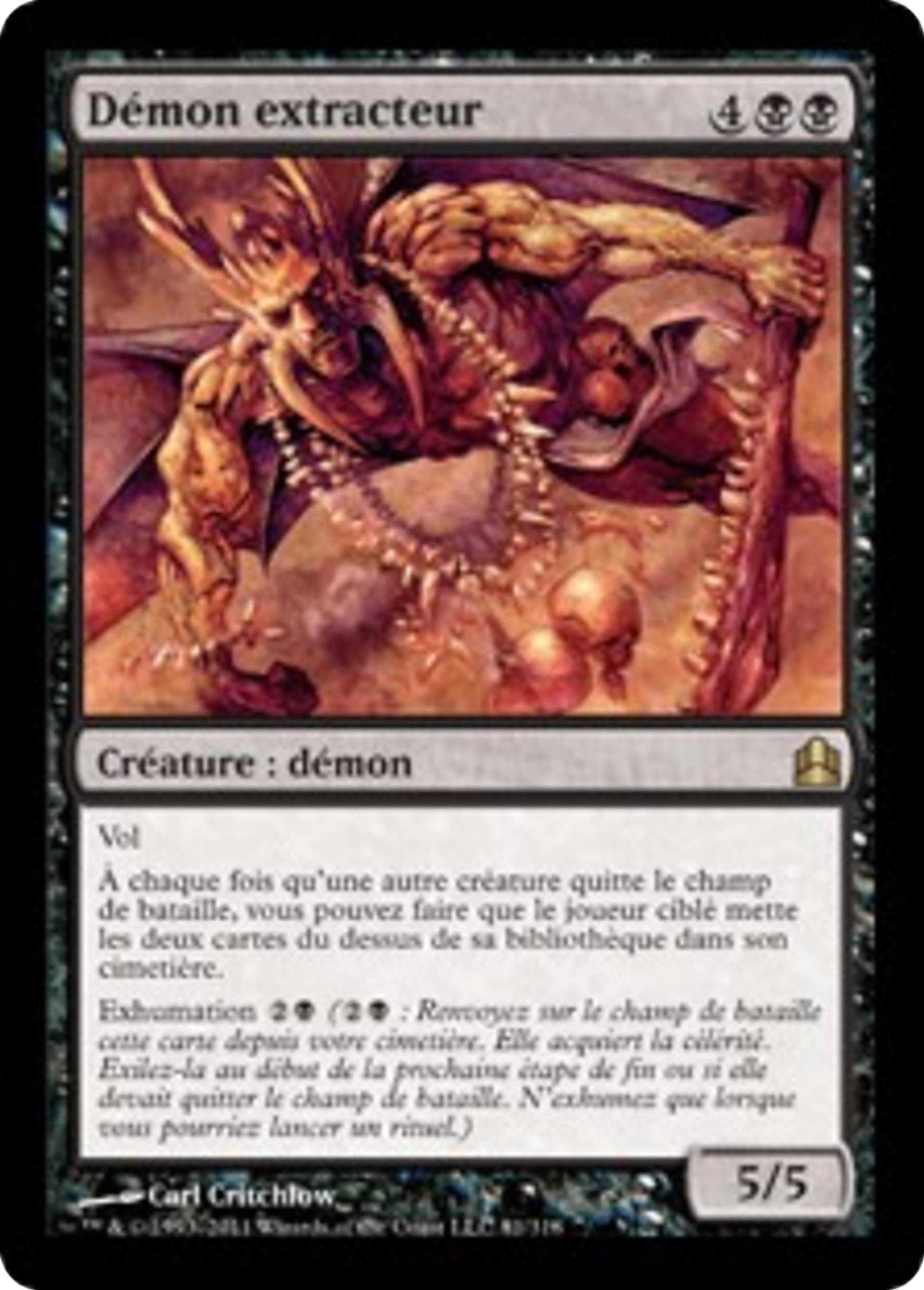 Démon extracteur — Commander 2011 — Magic: The Gathering