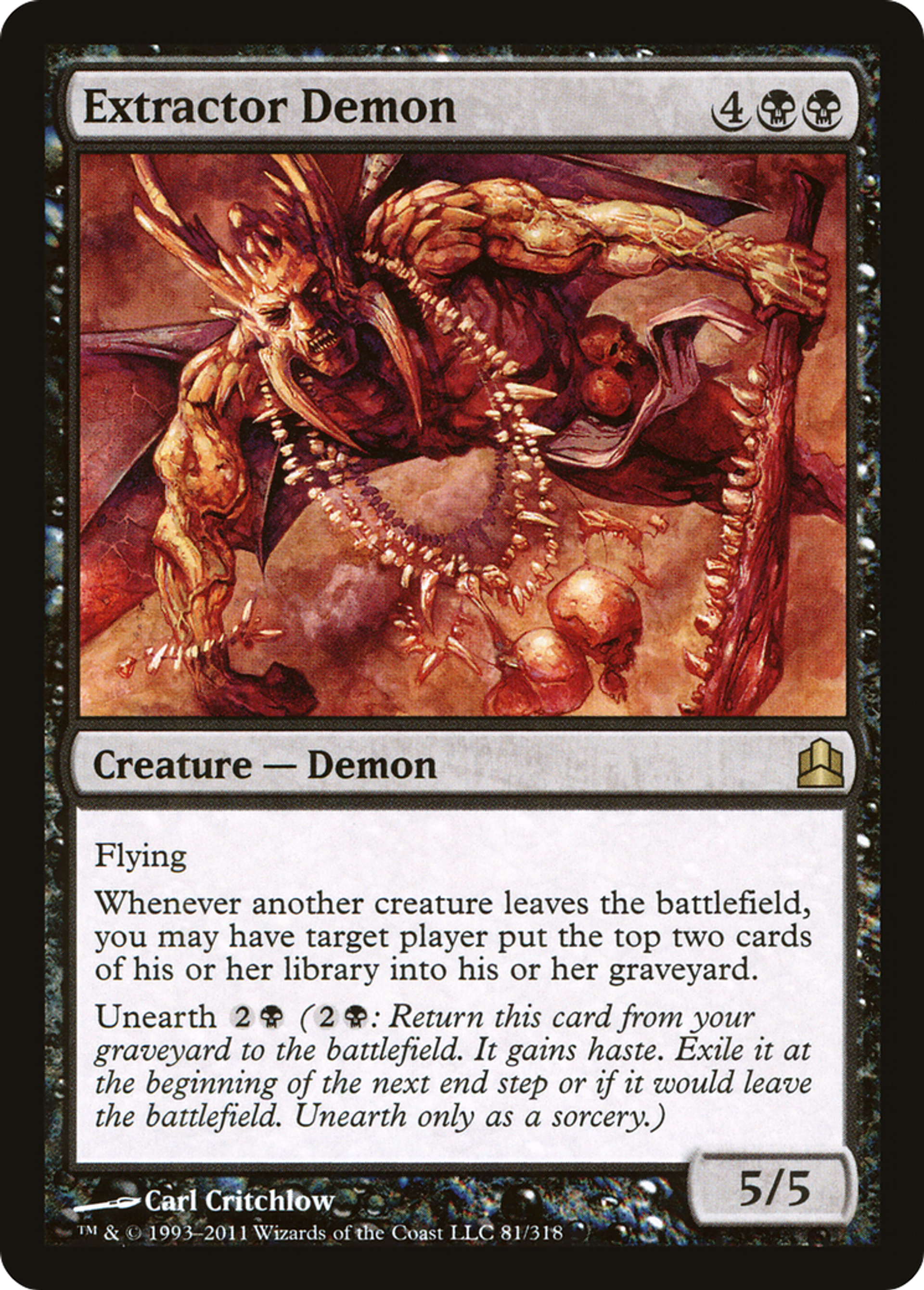 Extractor Demon — Commander 2011 — Magic: The Gathering