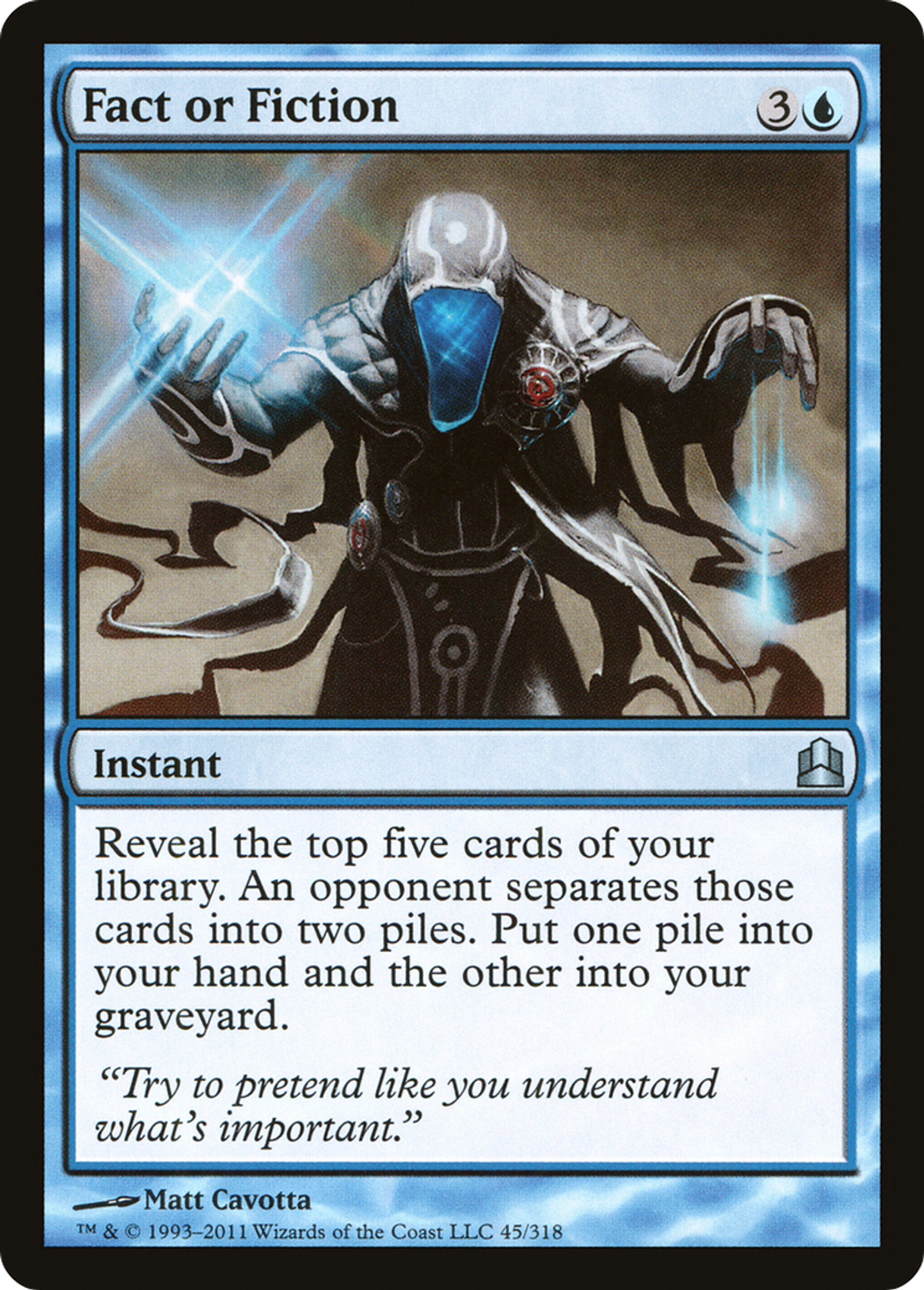 Fait ou fiction — Commander 2011 — Magic: The Gathering