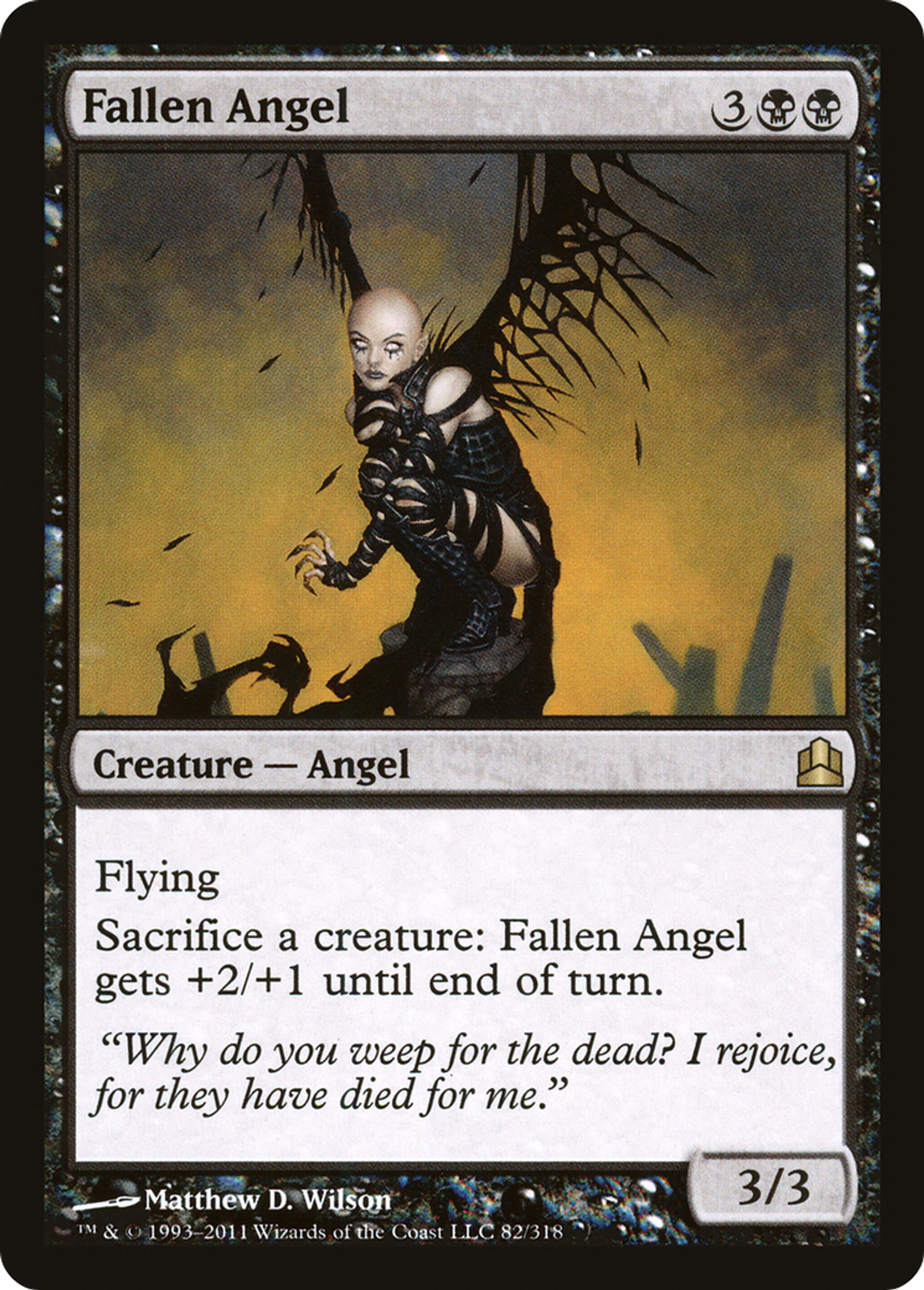 Fallen Angel — Commander 2011 — Magic: The Gathering