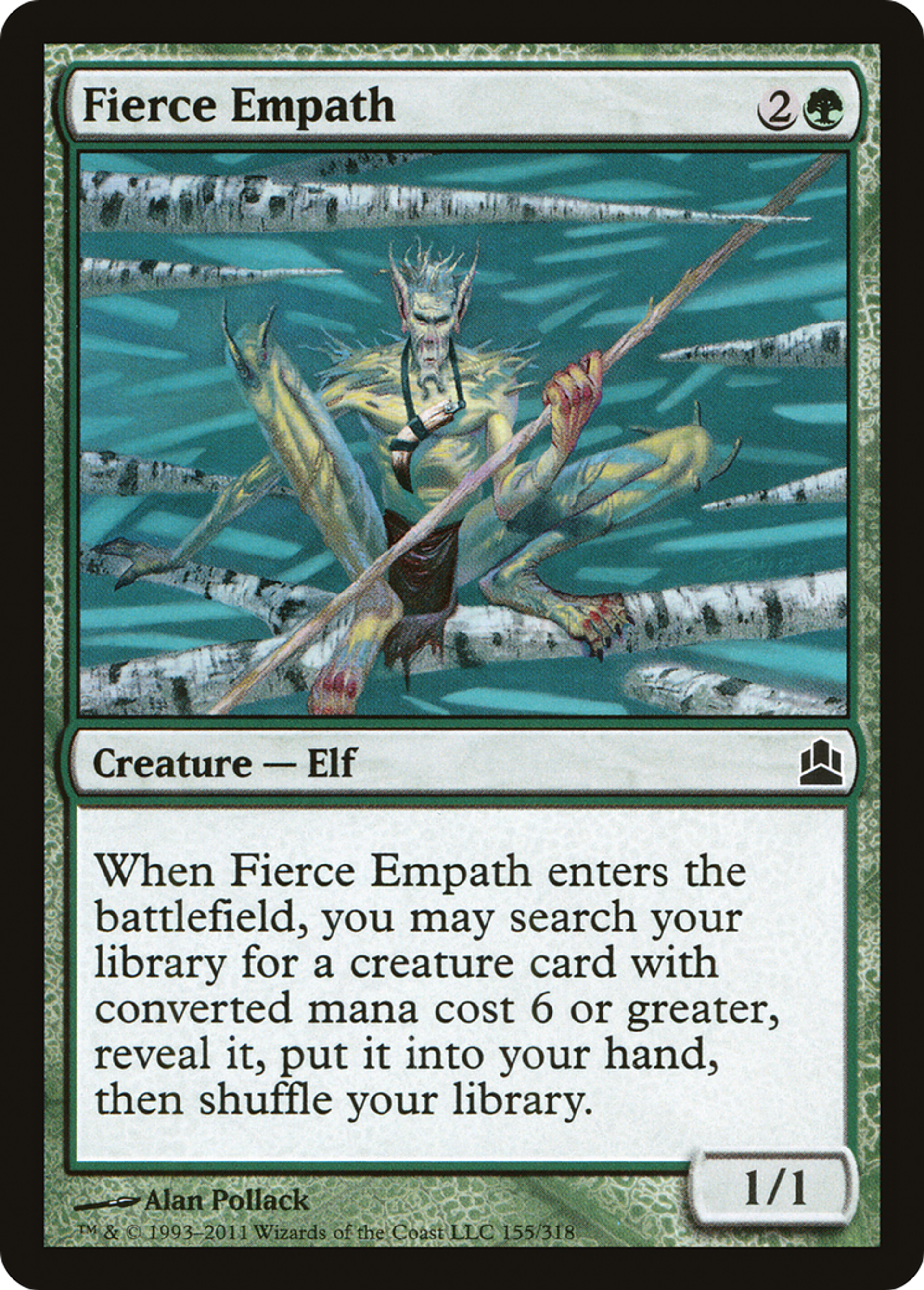 Fierce Empath — Commander 2011 — Magic: The Gathering