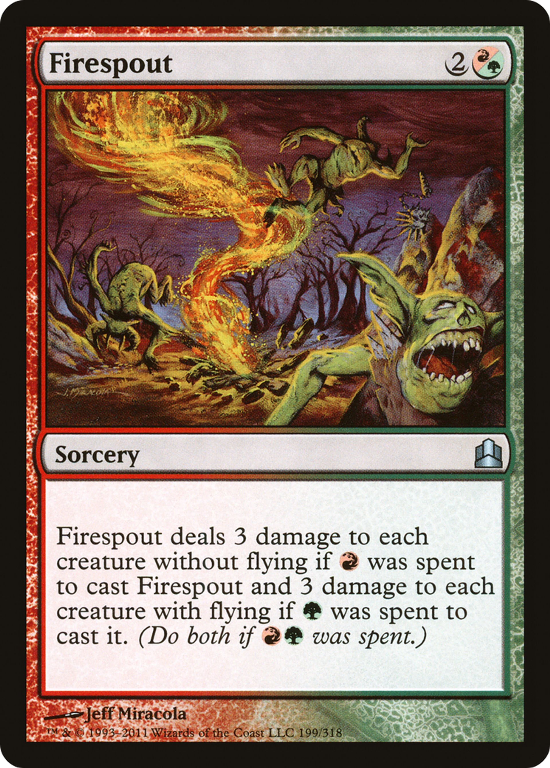 Firespout — Commander 2011 — Magic: The Gathering