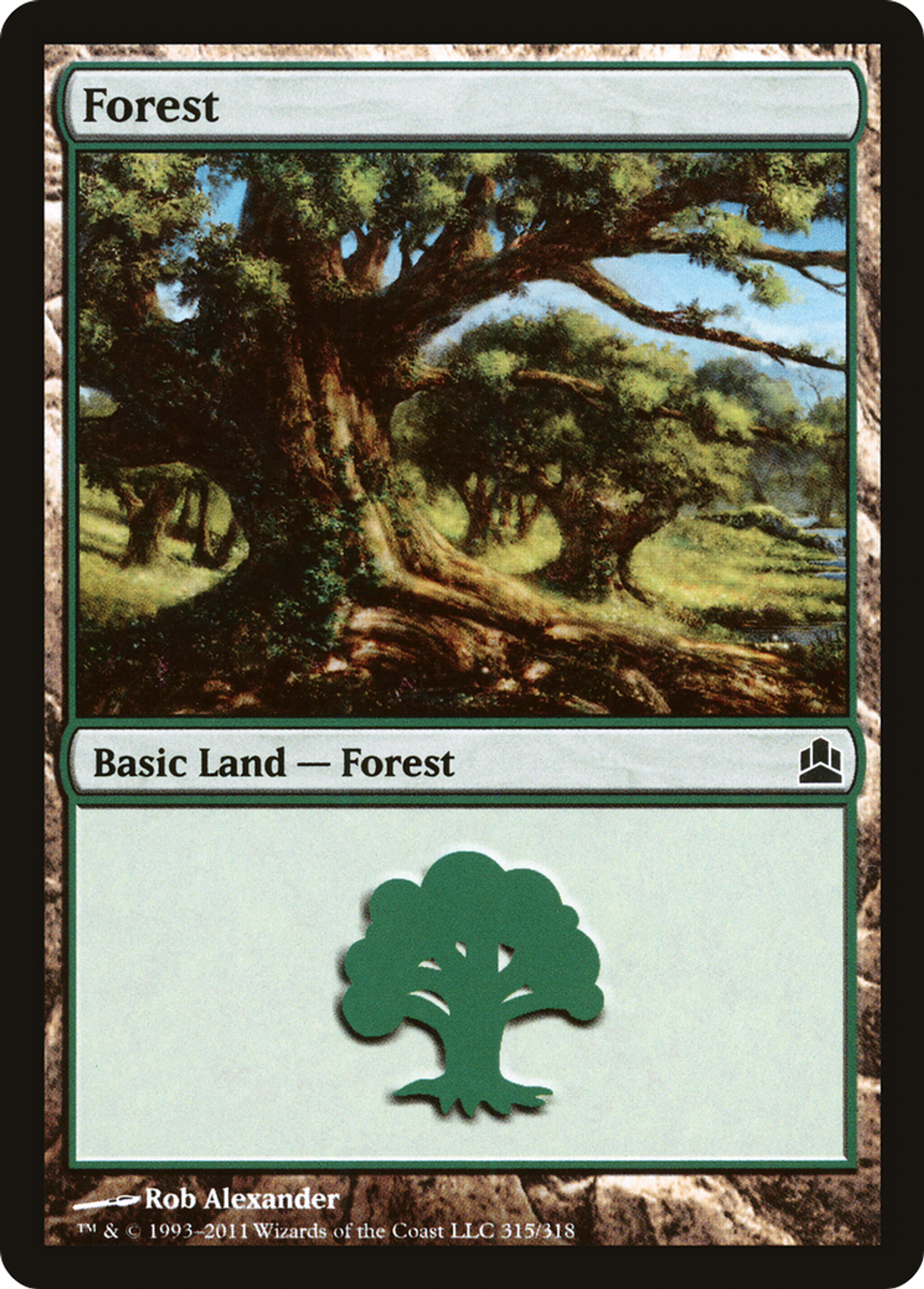 Forêt — Commander 2011 — Magic: The Gathering