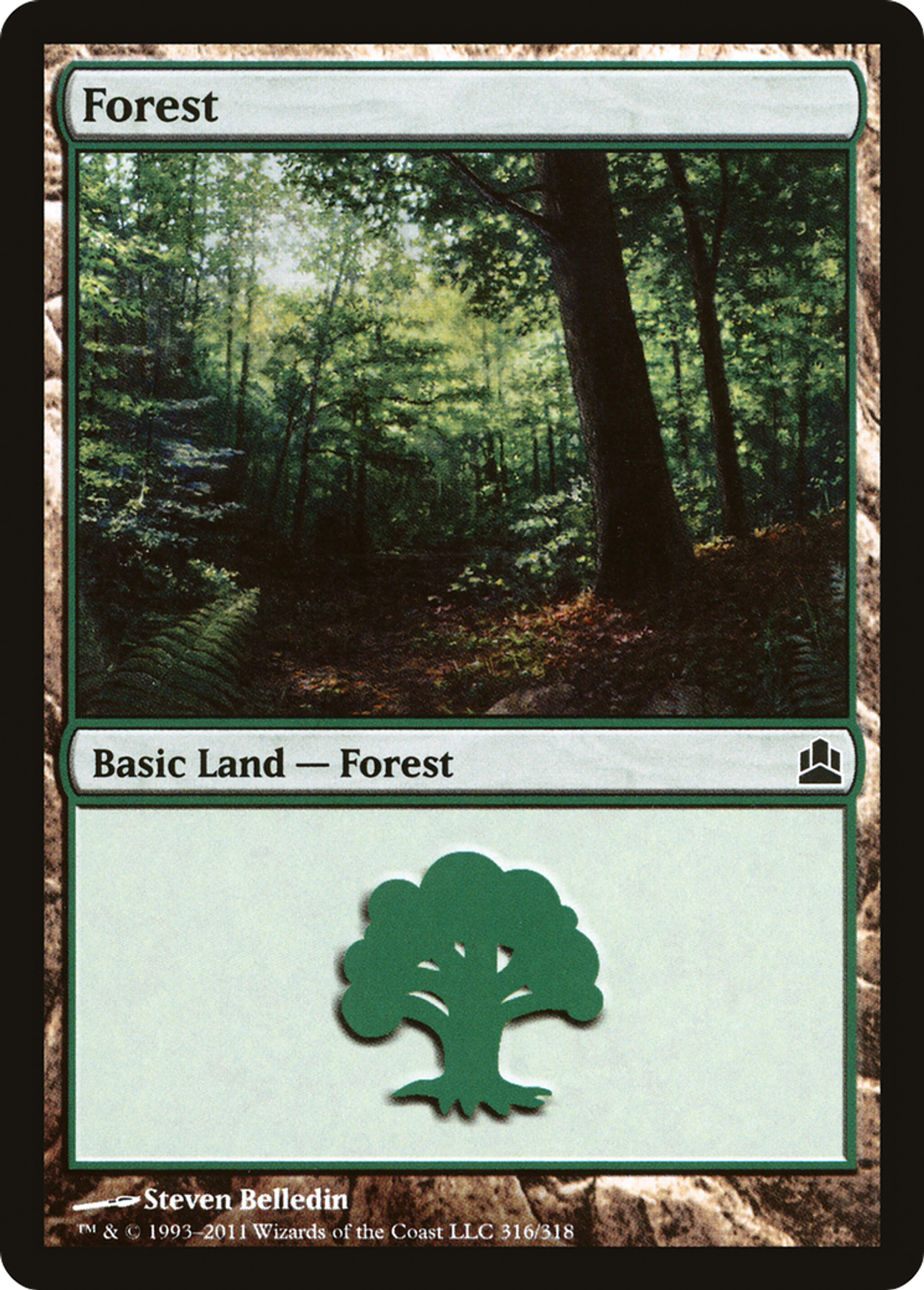 Forêt — Commander 2011 — Magic: The Gathering