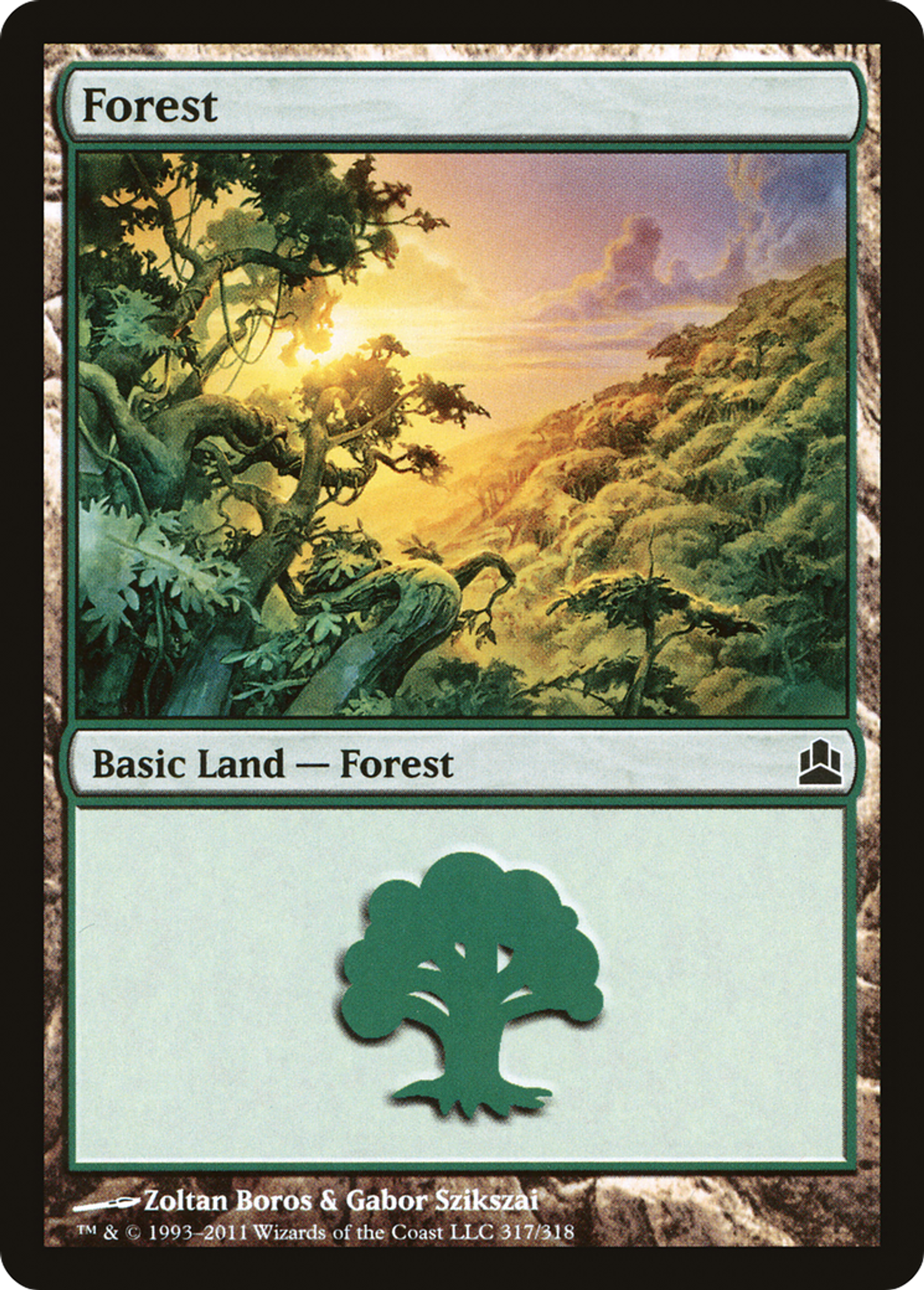 Forêt — Commander 2011 — Magic: The Gathering