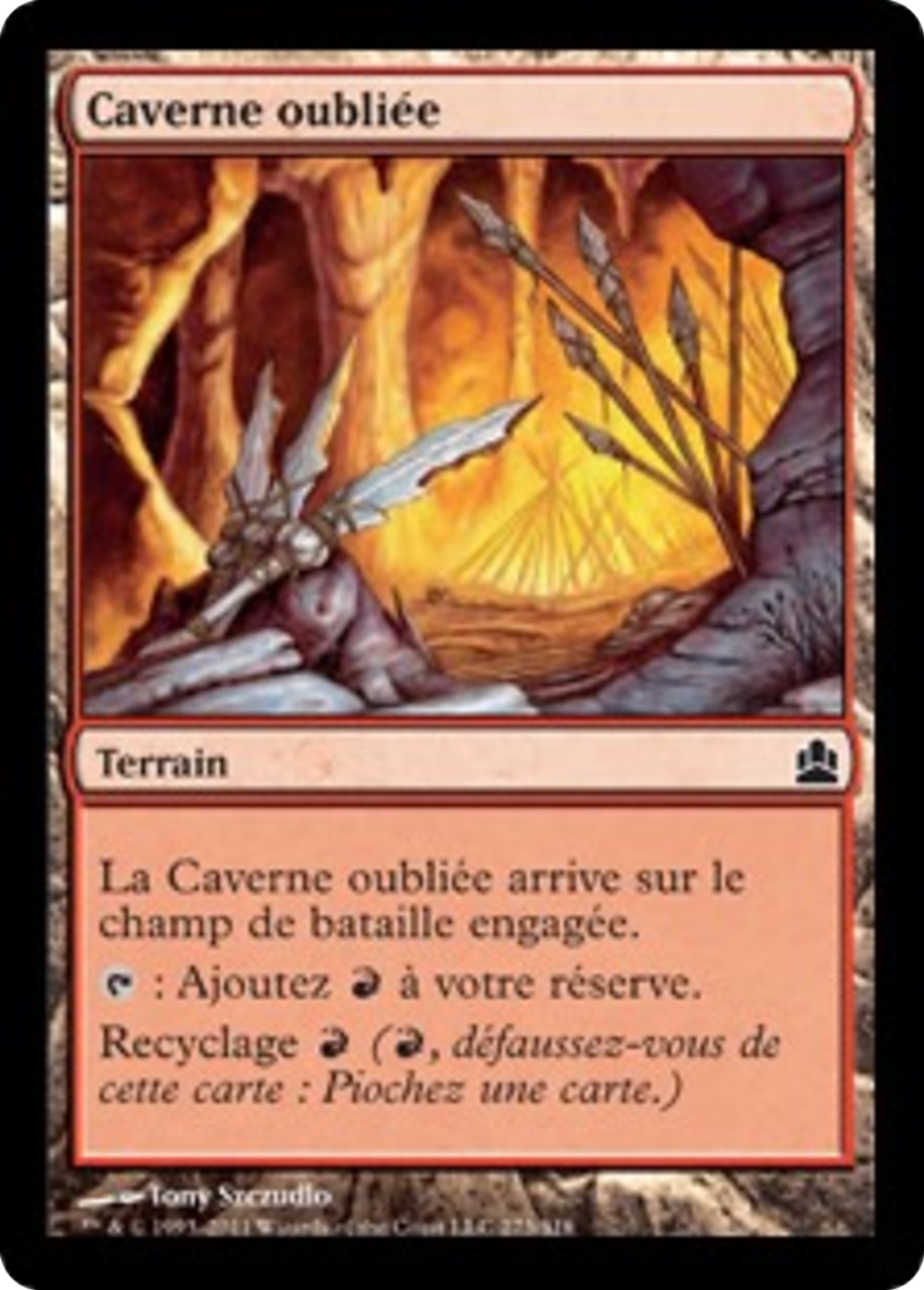 Caverne oubliée — Commander 2011 — Magic: The Gathering