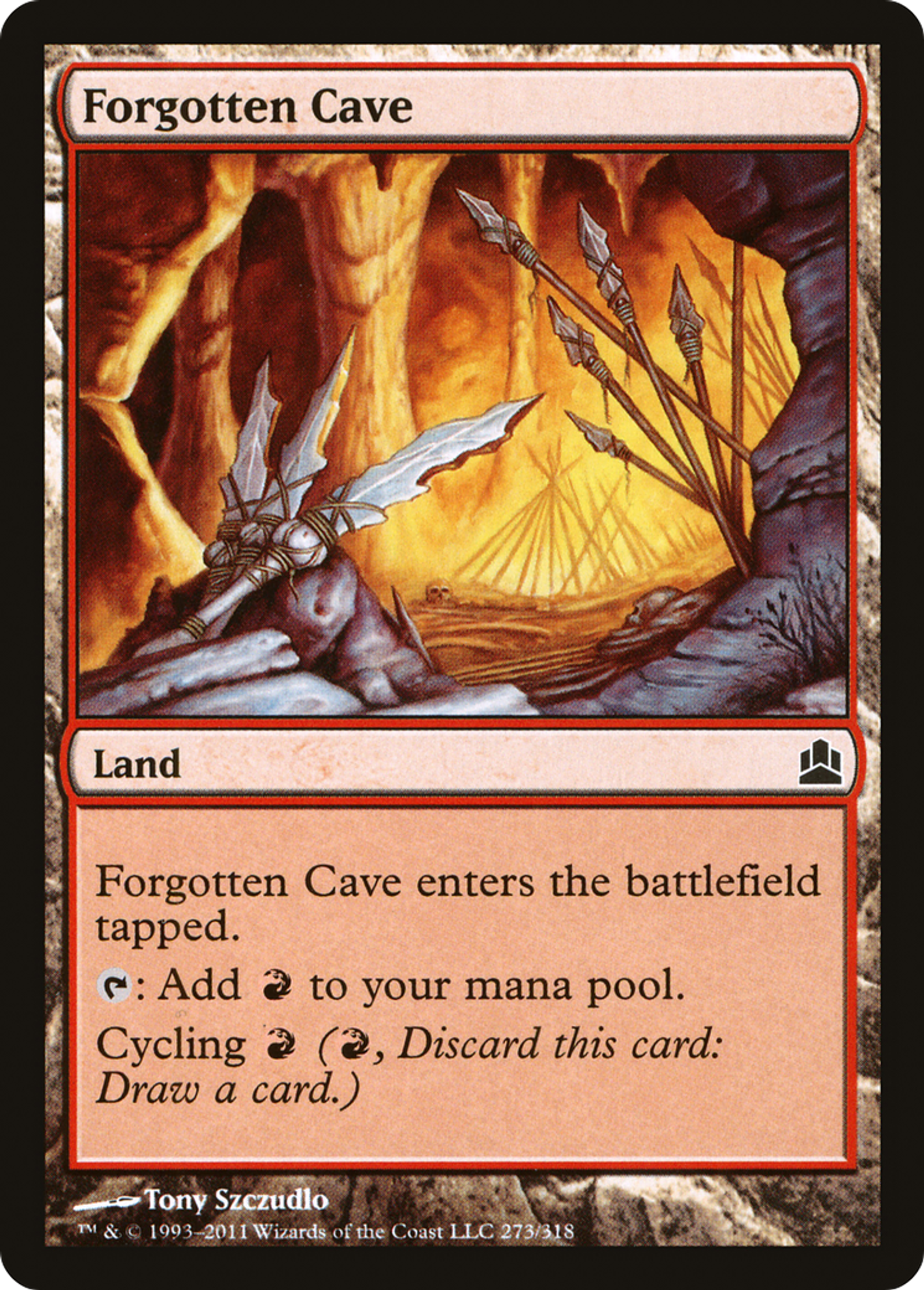Forgotten Cave — Commander 2011 — Magic: The Gathering