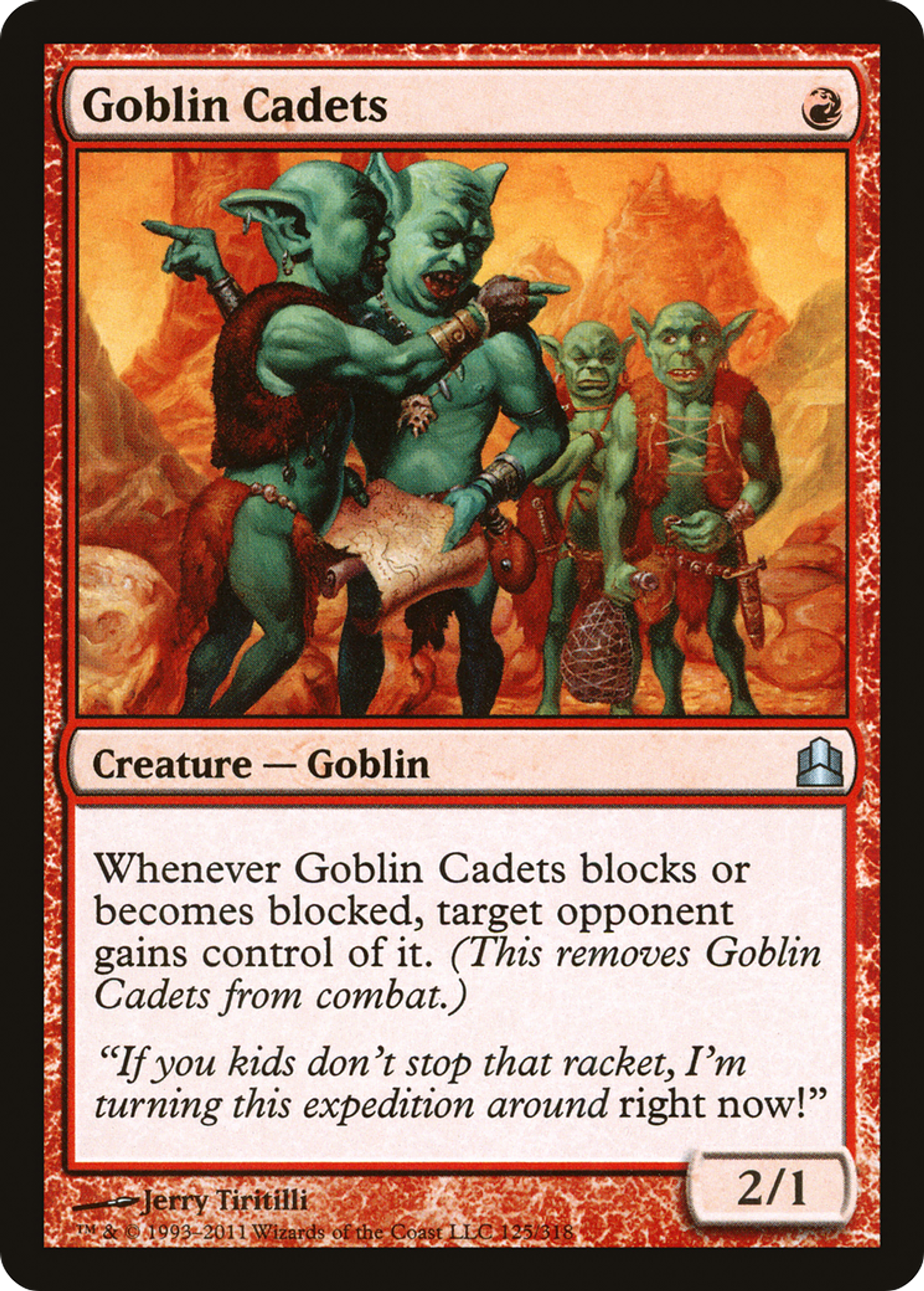 Goblin Cadets — Commander 2011 — Magic: The Gathering