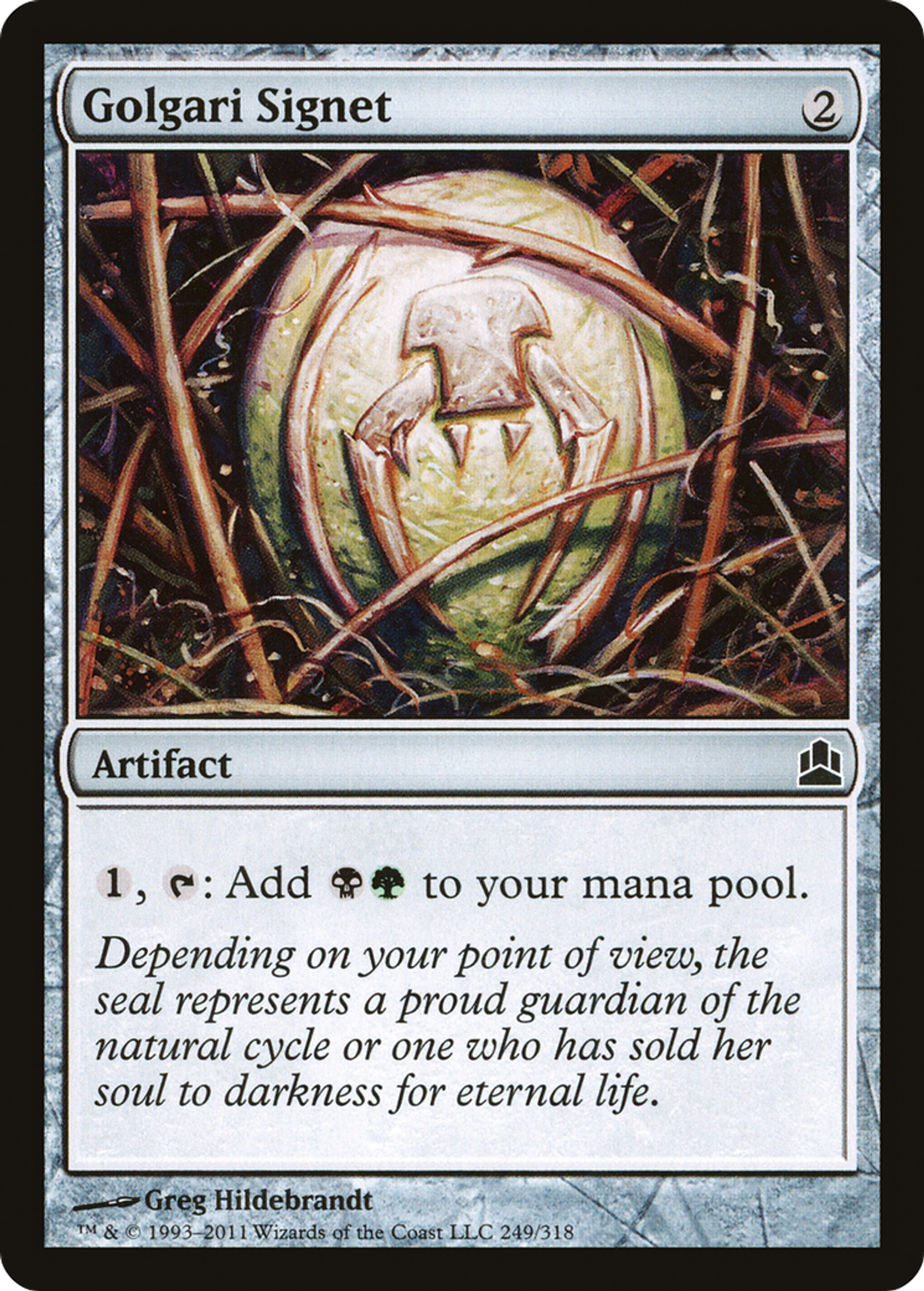 Cachet de Golgari — Commander 2011 — Magic: The Gathering
