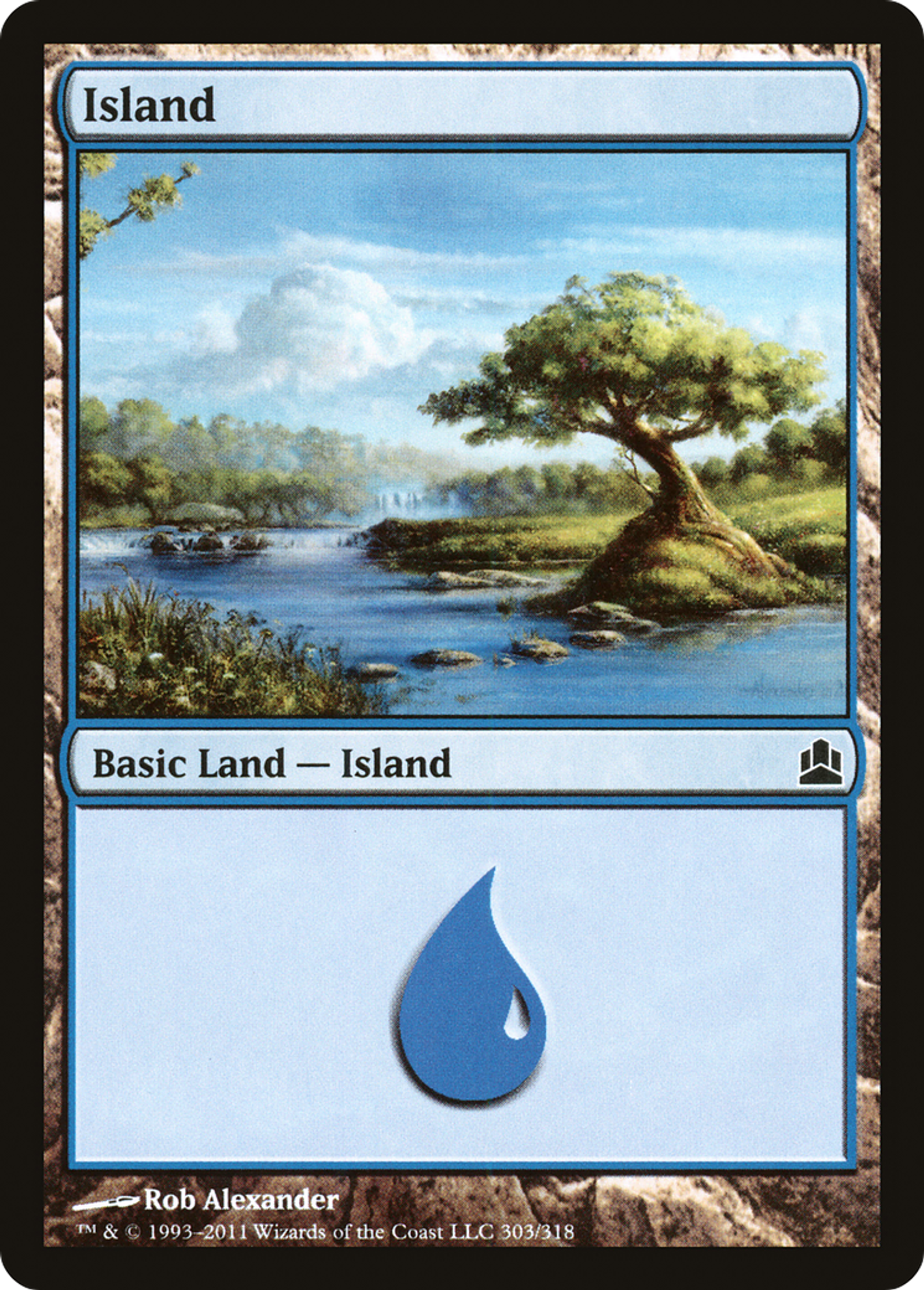 Island — Commander 2011 — Magic: The Gathering