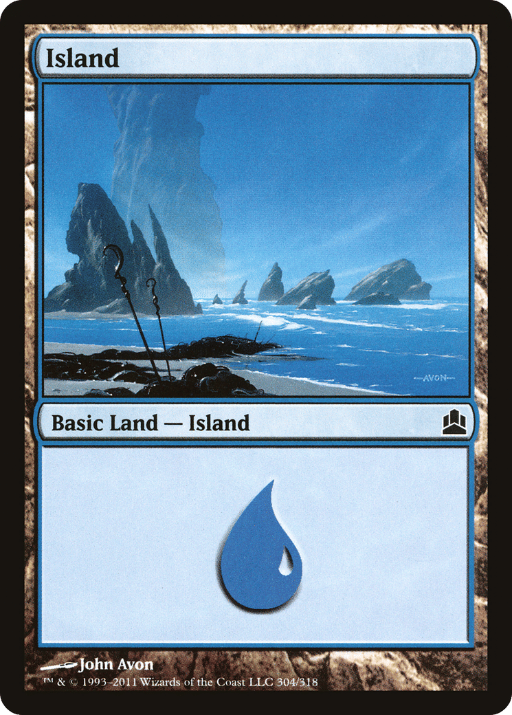 Island — Commander 2011 — Magic: The Gathering