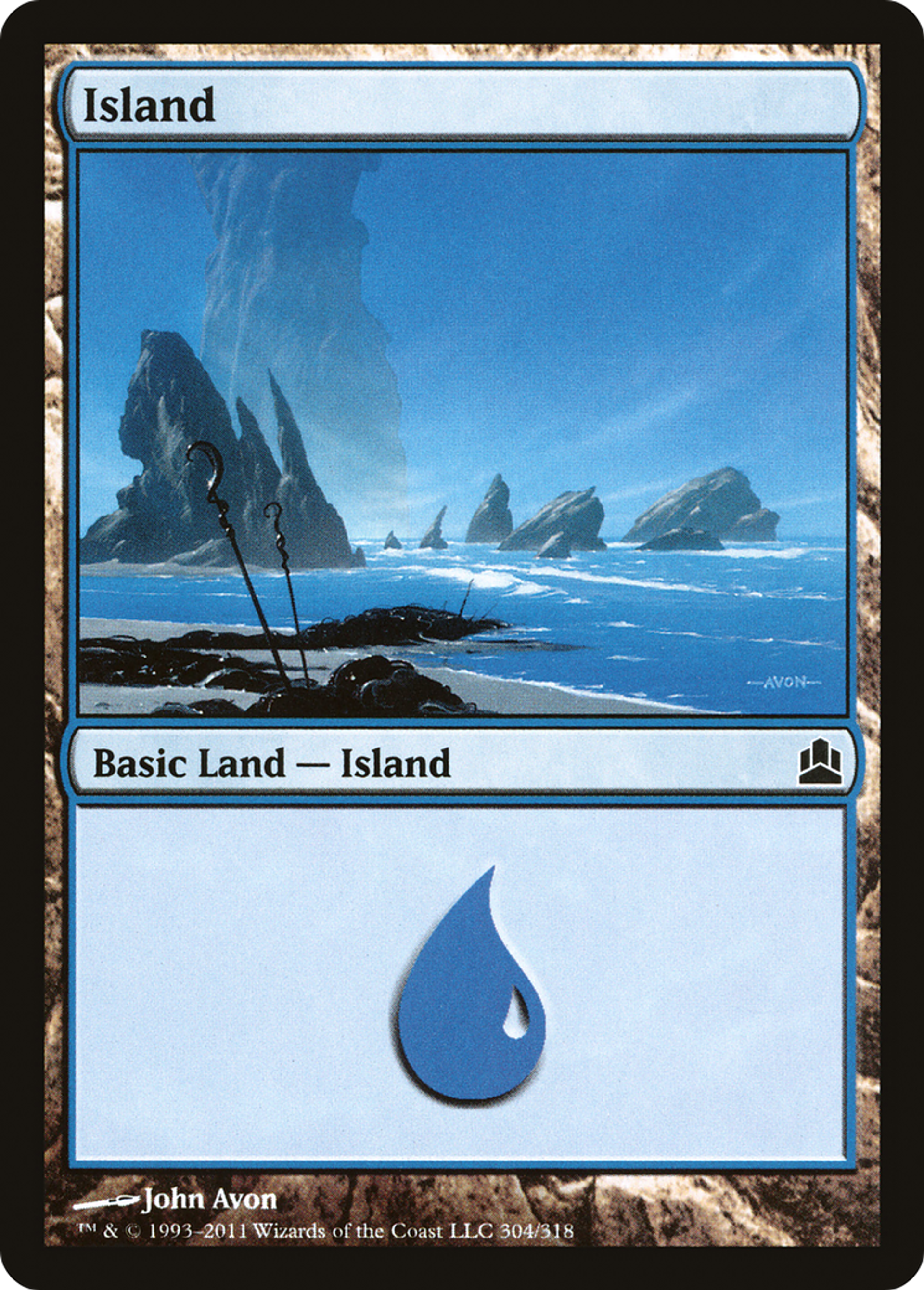 Island — Commander 2011 — Magic: The Gathering