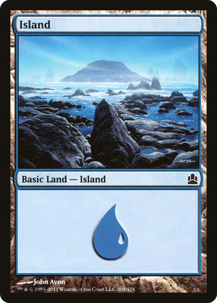 Island — Commander 2011 — Magic: The Gathering
