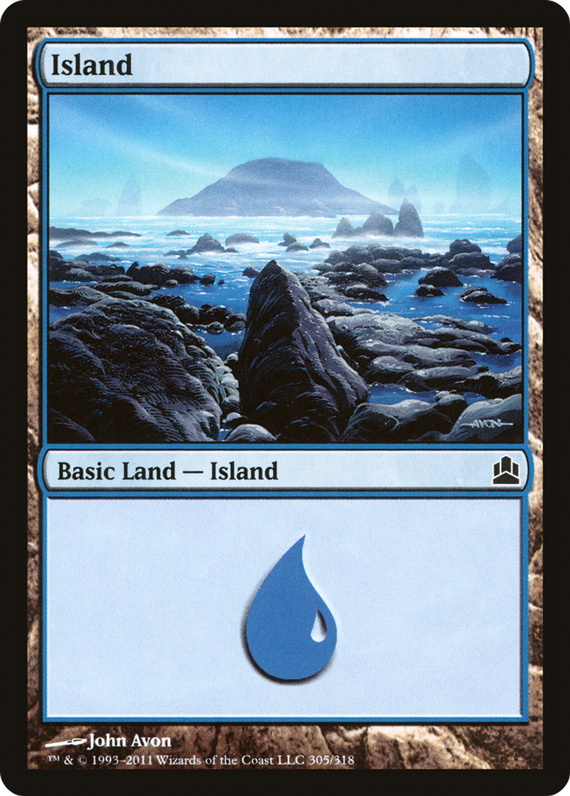 Island — Commander 2011 — Magic: The Gathering