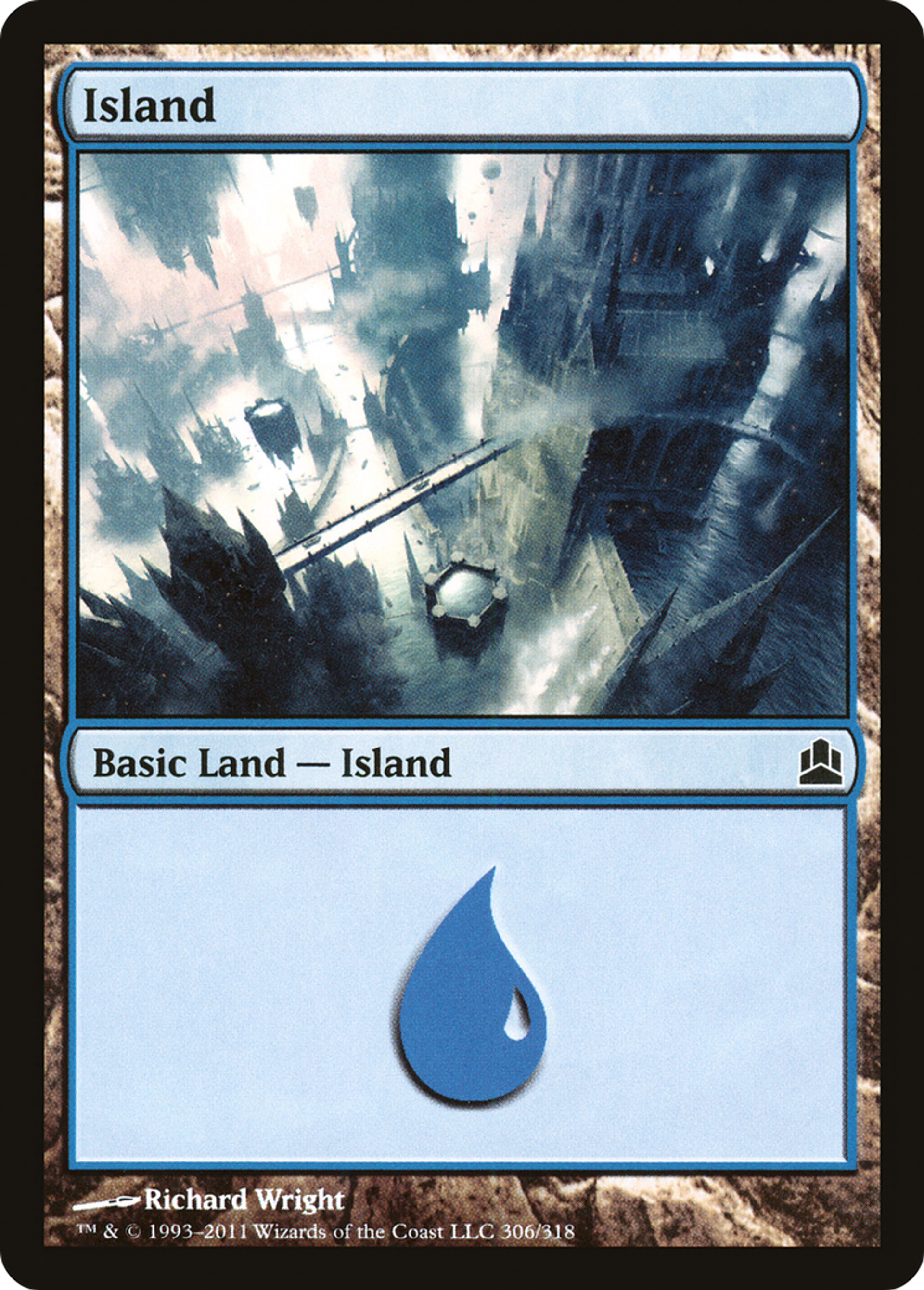 Island — Commander 2011 — Magic: The Gathering