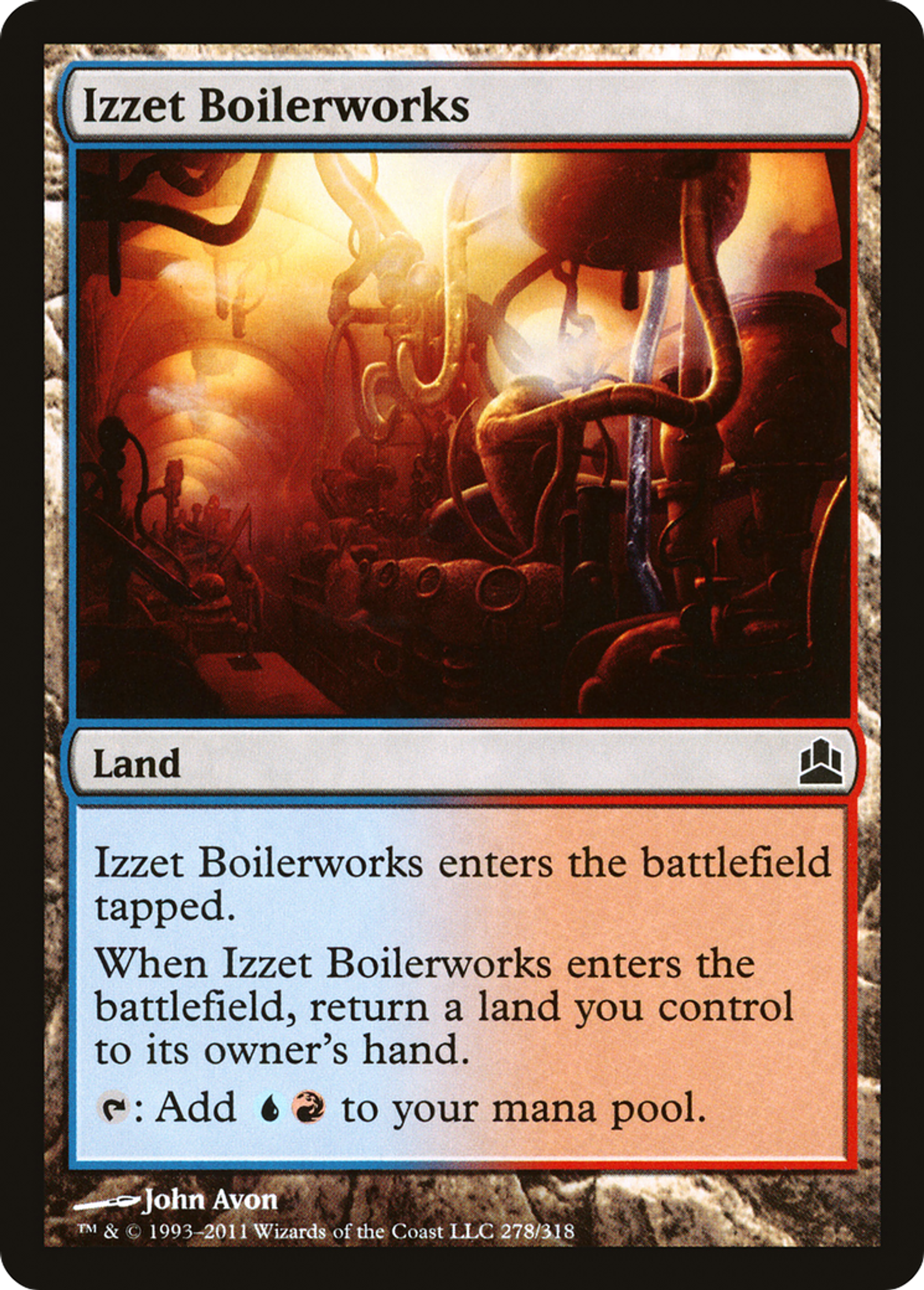 Izzet Boilerworks — Commander 2011 — Magic: The Gathering