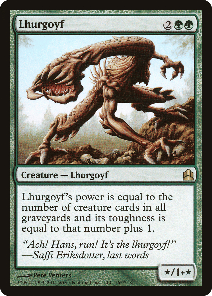 Lhurgoyf — Commander 2011 — Magic: The Gathering