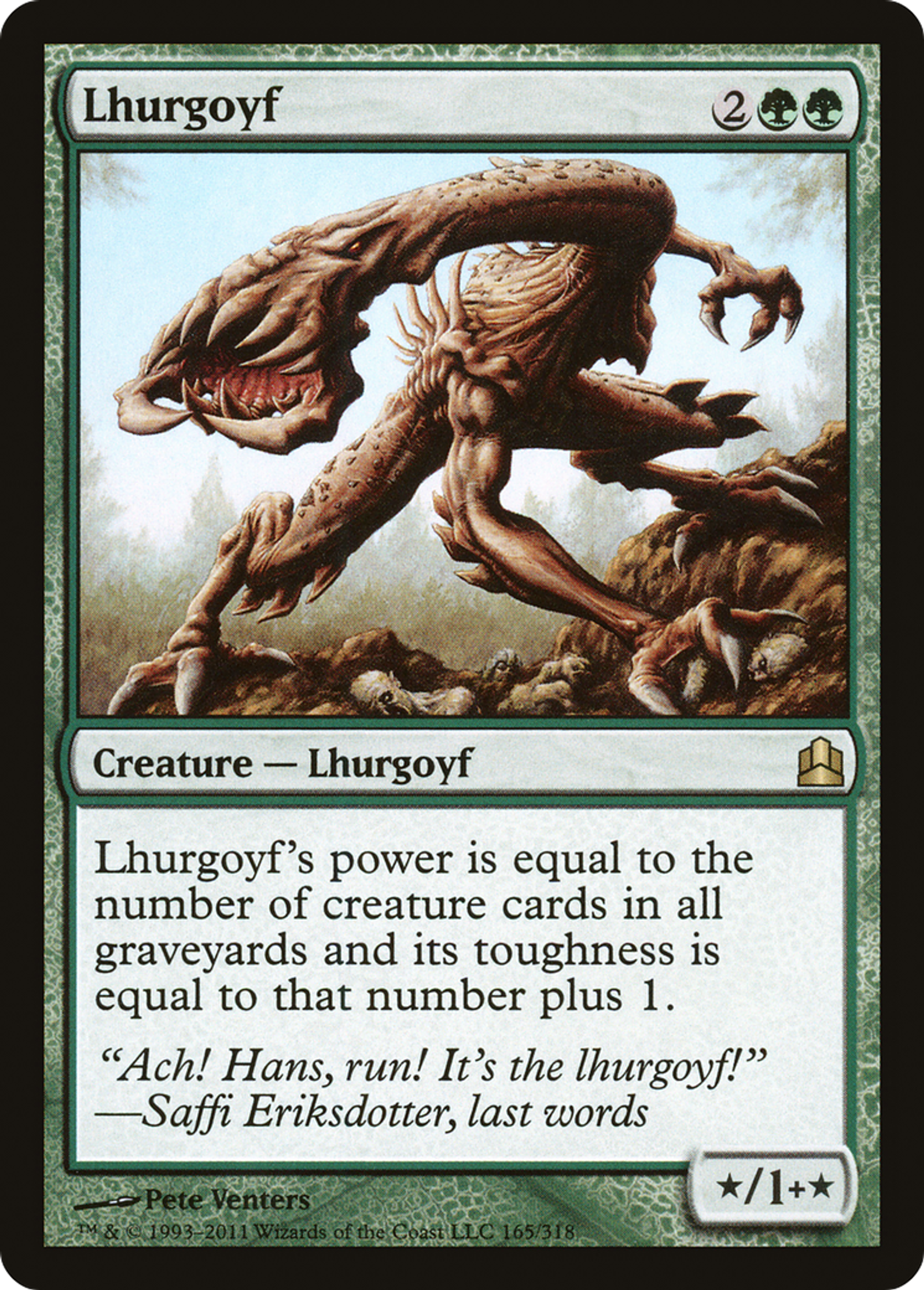 Lhurgoyf — Commander 2011 — Magic: The Gathering