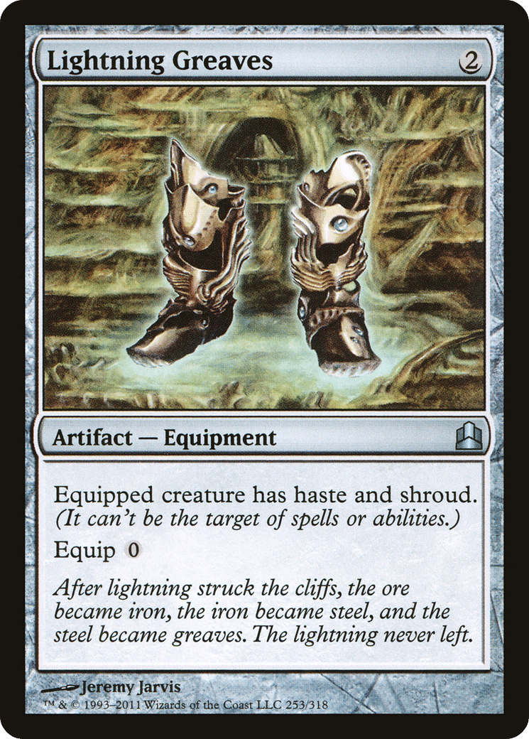 Lightning Greaves — Commander 2011 — Magic: The Gathering