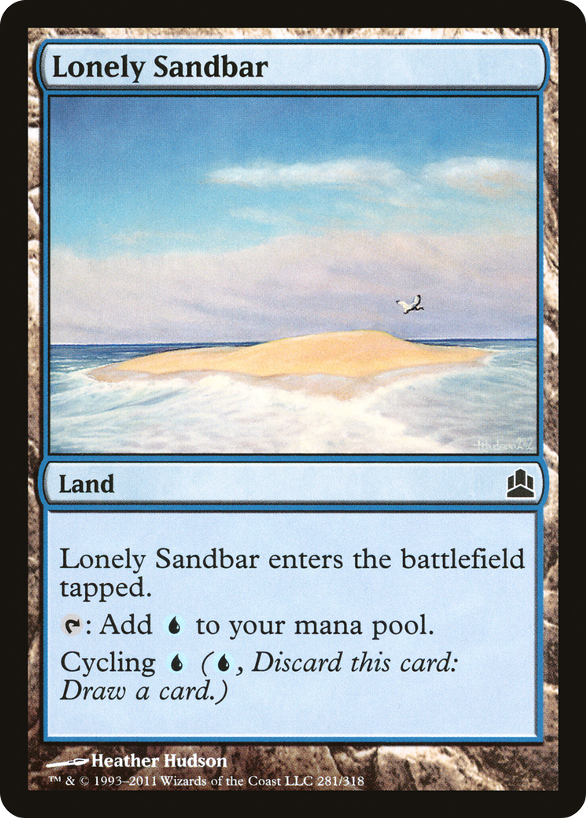 Lonely Sandbar — Commander 2011 — Magic: The Gathering