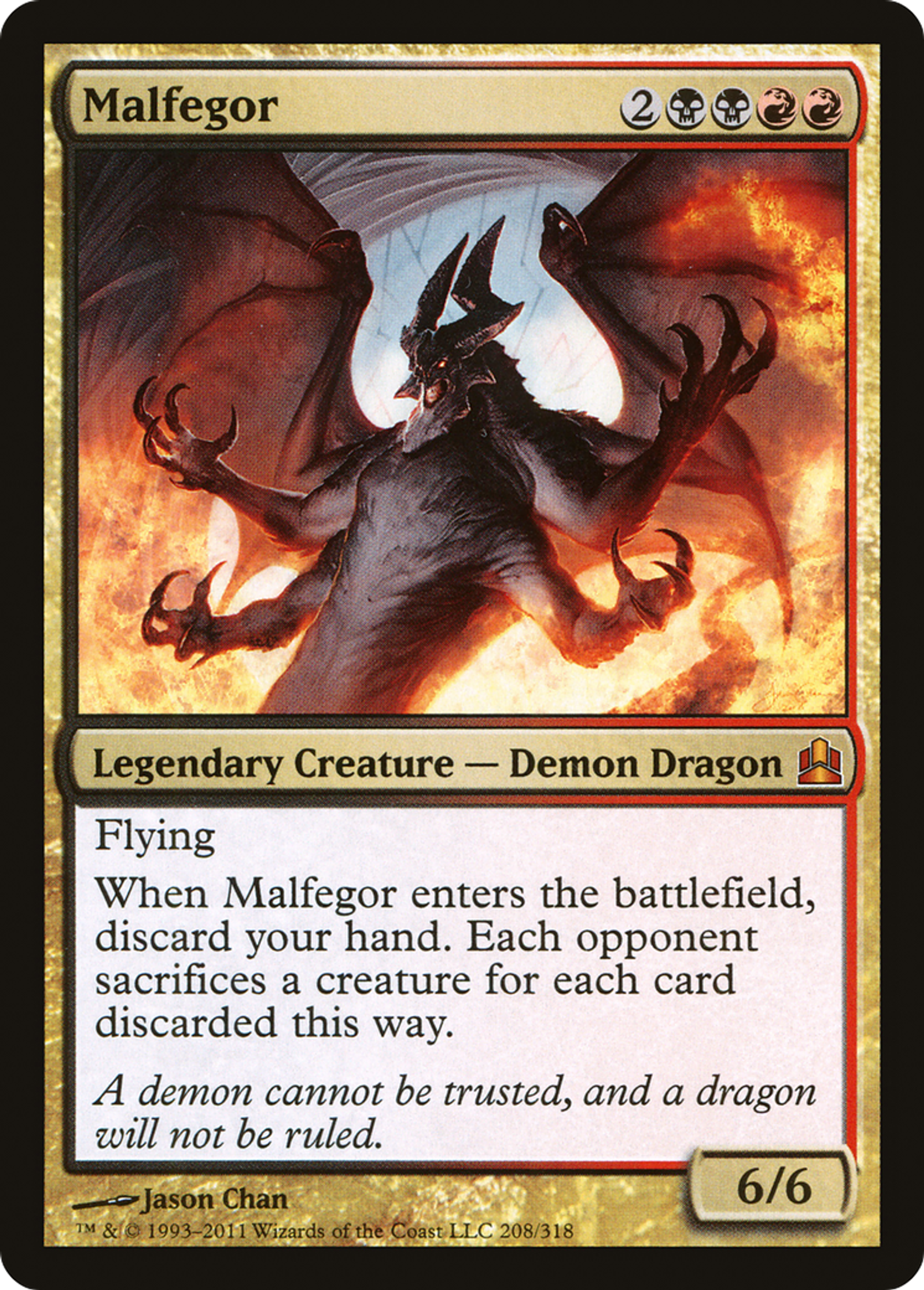 Malfegor — Commander 2011 — Magic: The Gathering