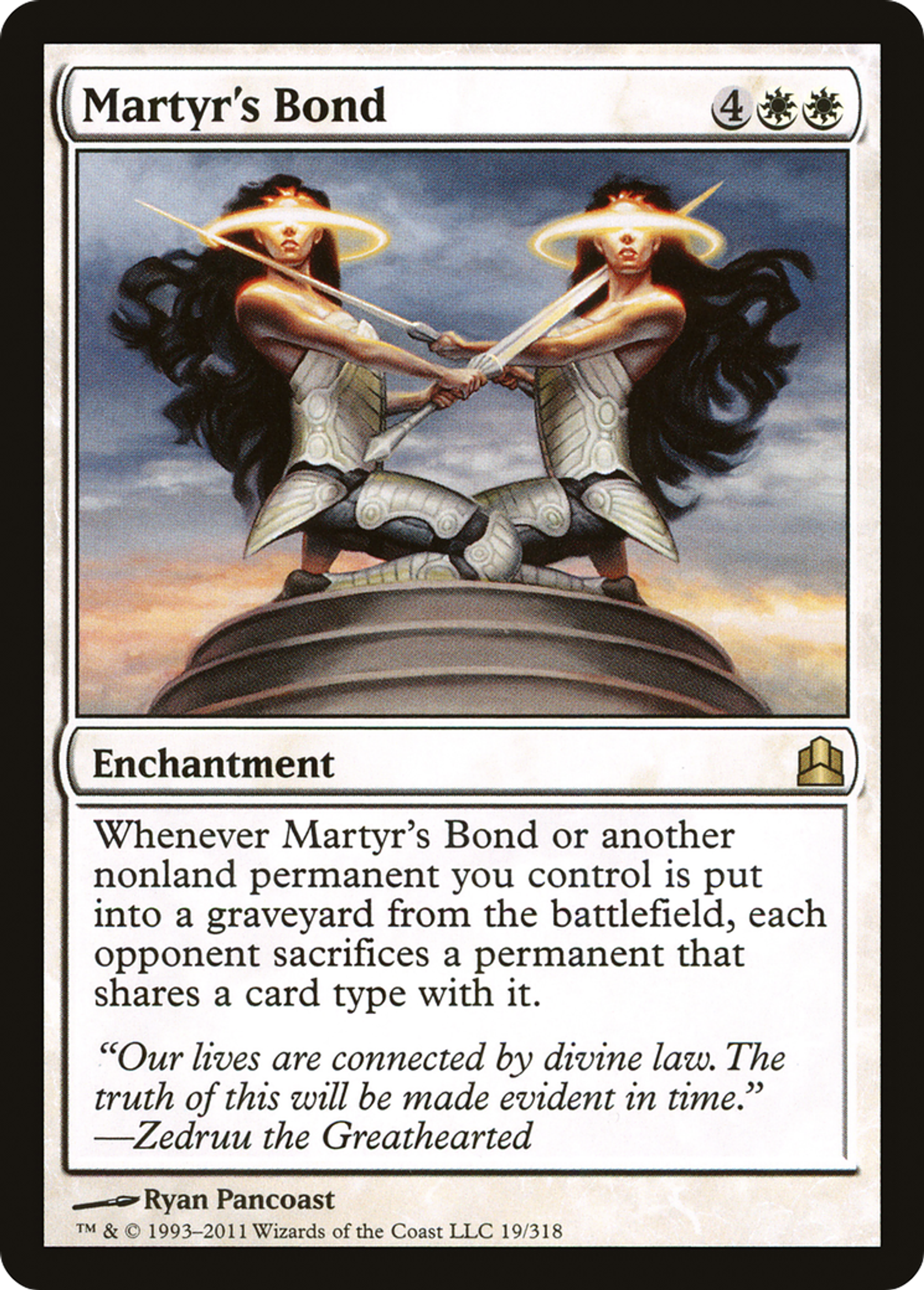 Martyr's Bond — Commander 2011 — Magic: The Gathering