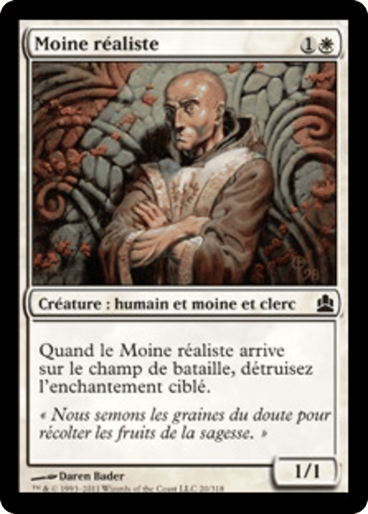 Moine réaliste — Commander 2011 — Magic: The Gathering