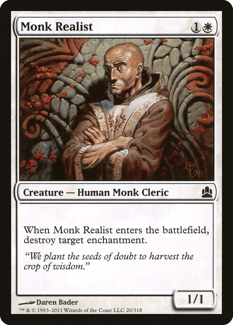Monk Realist — Commander 2011 — Magic: The Gathering