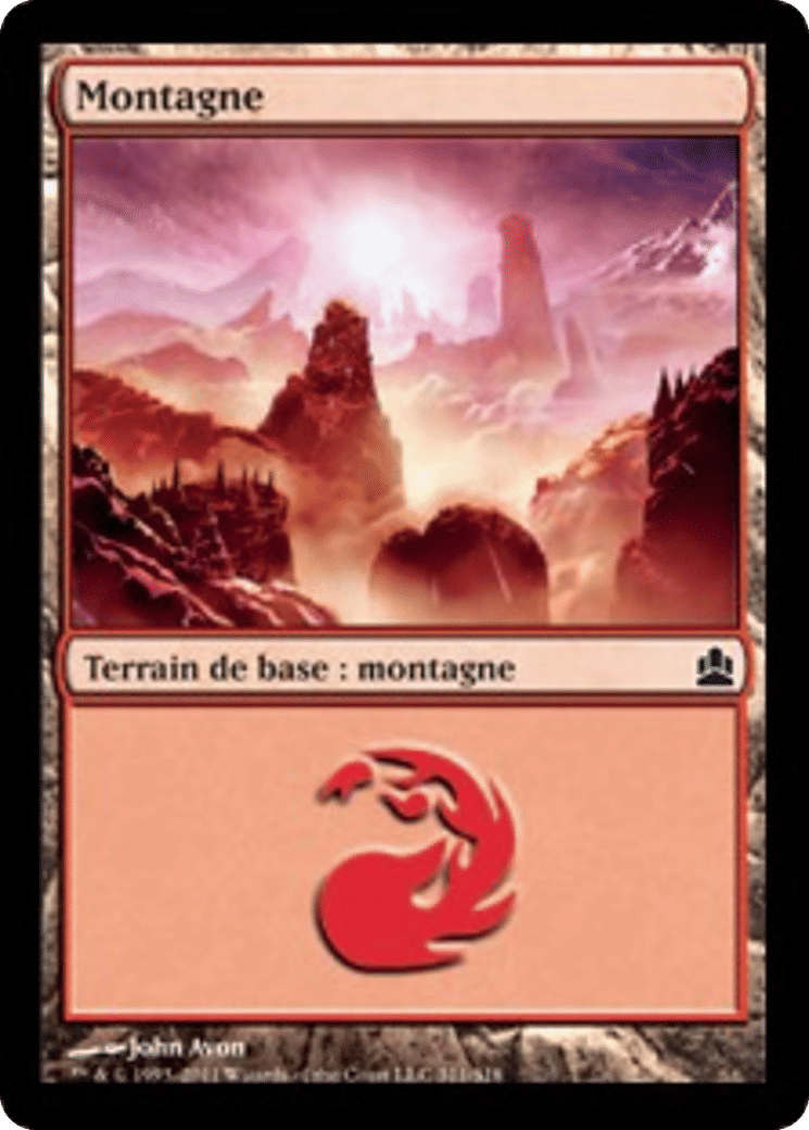 Montagne — Commander 2011 — Magic: The Gathering