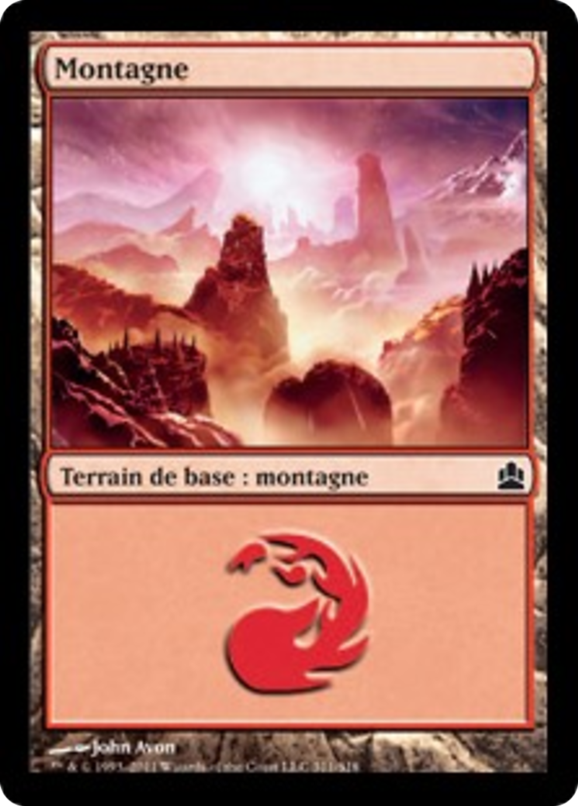 Montagne — Commander 2011 — Magic: The Gathering