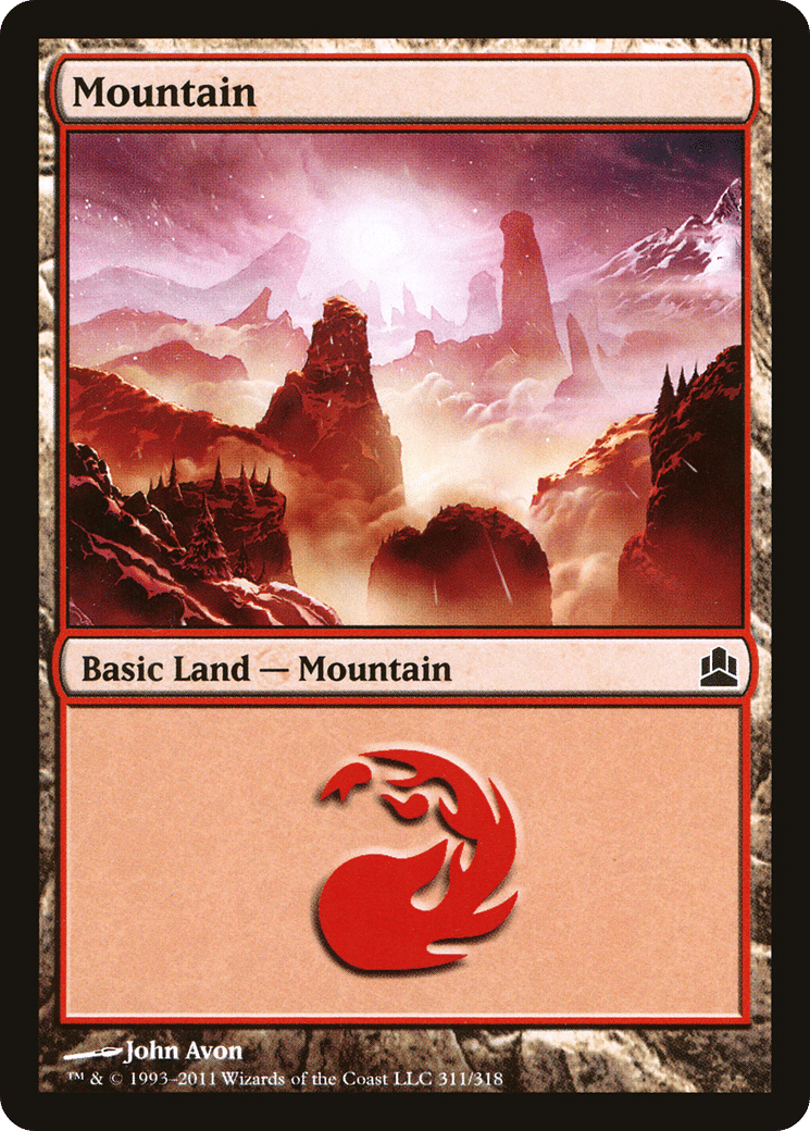 Mountain — Commander 2011 — Magic: The Gathering