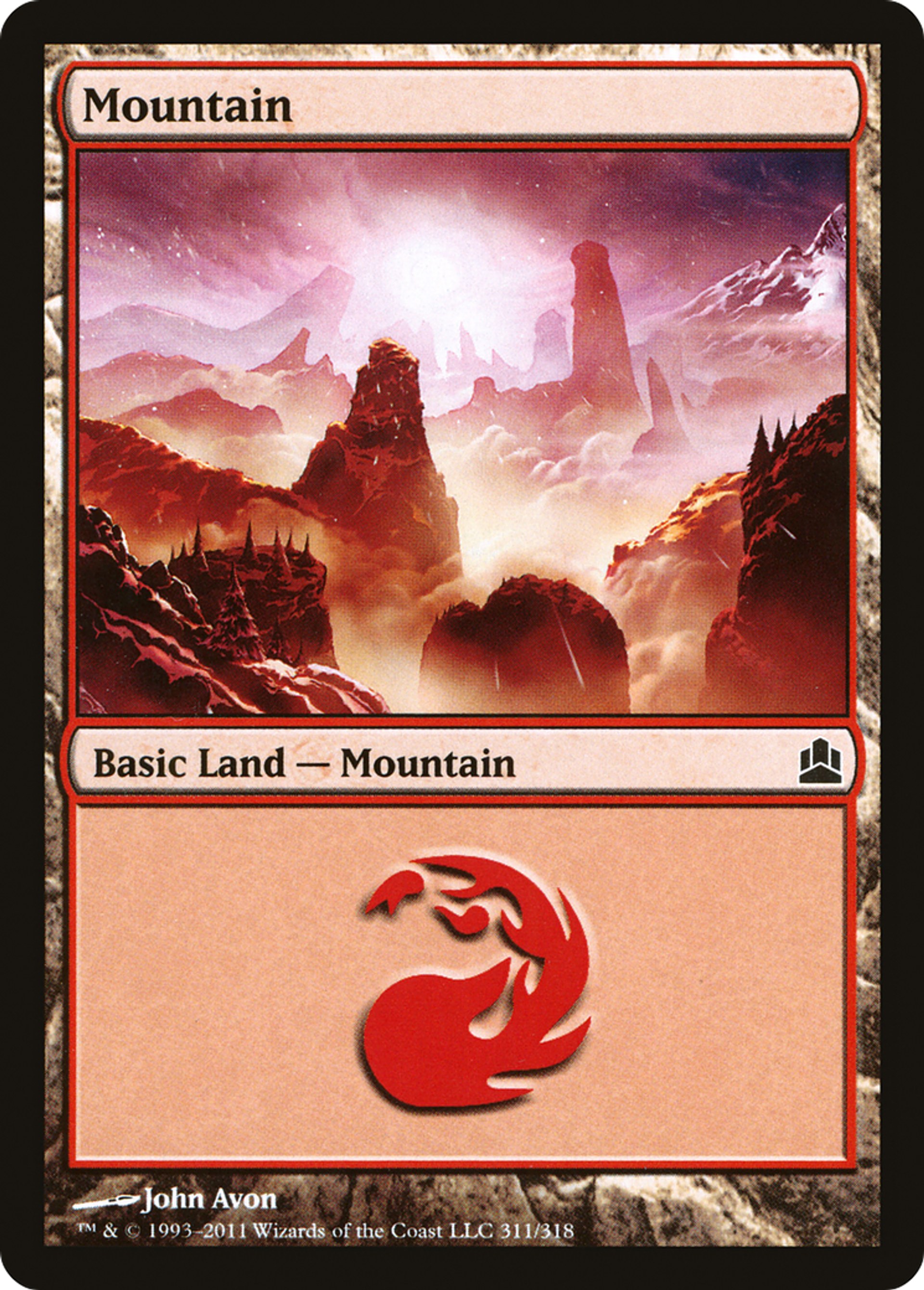 Mountain — Commander 2011 — Magic: The Gathering