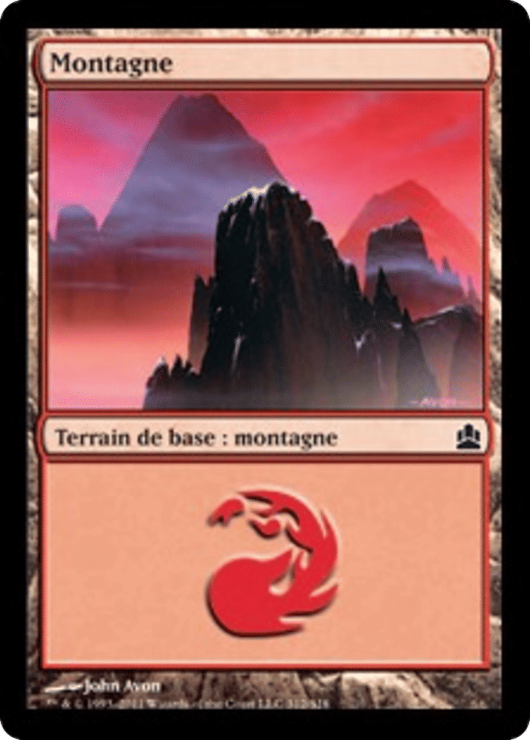 Montagne — Commander 2011 — Magic: The Gathering