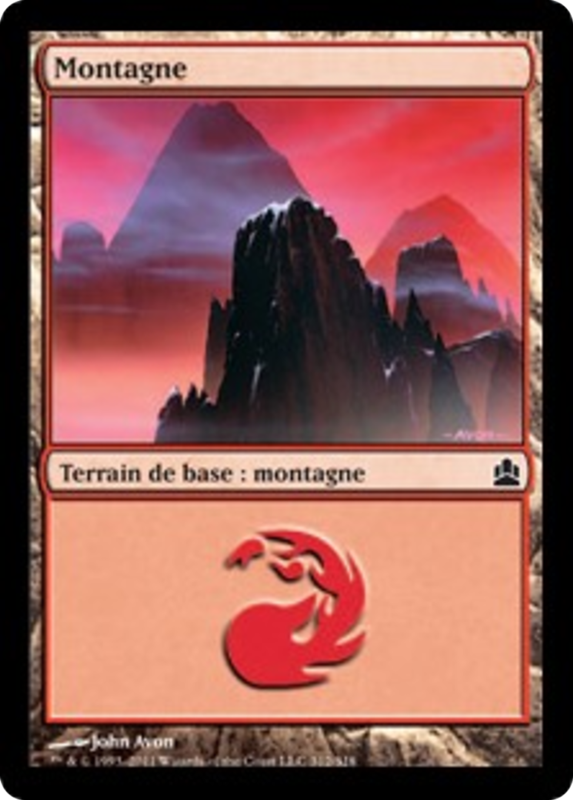 Montagne — Commander 2011 — Magic: The Gathering