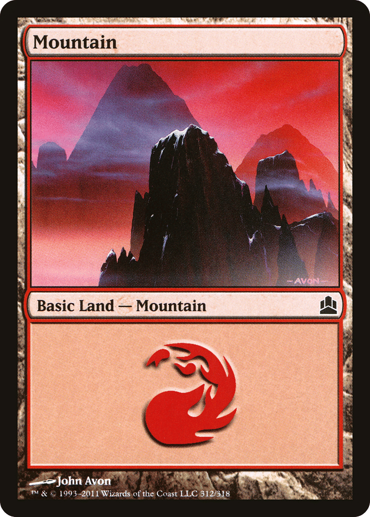 Mountain — Commander 2011 — Magic: The Gathering