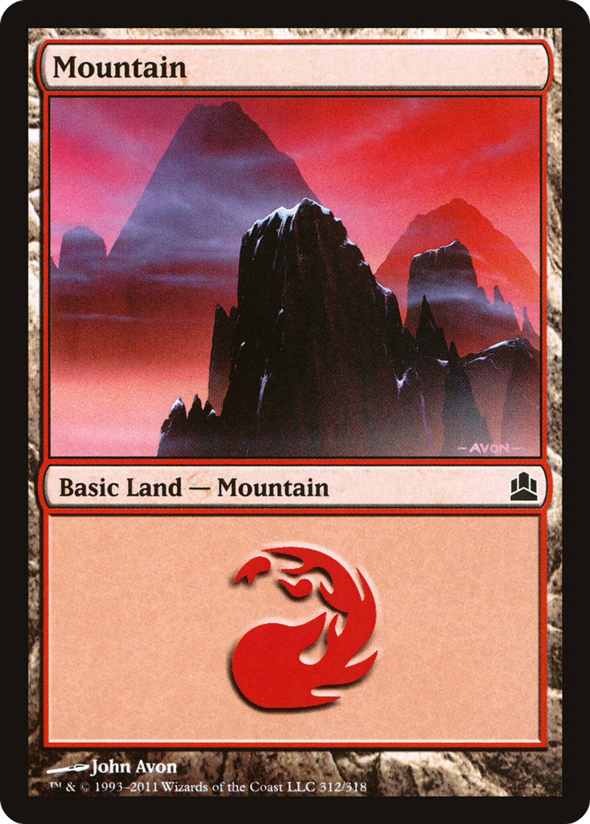 Mountain — Commander 2011 — Magic: The Gathering