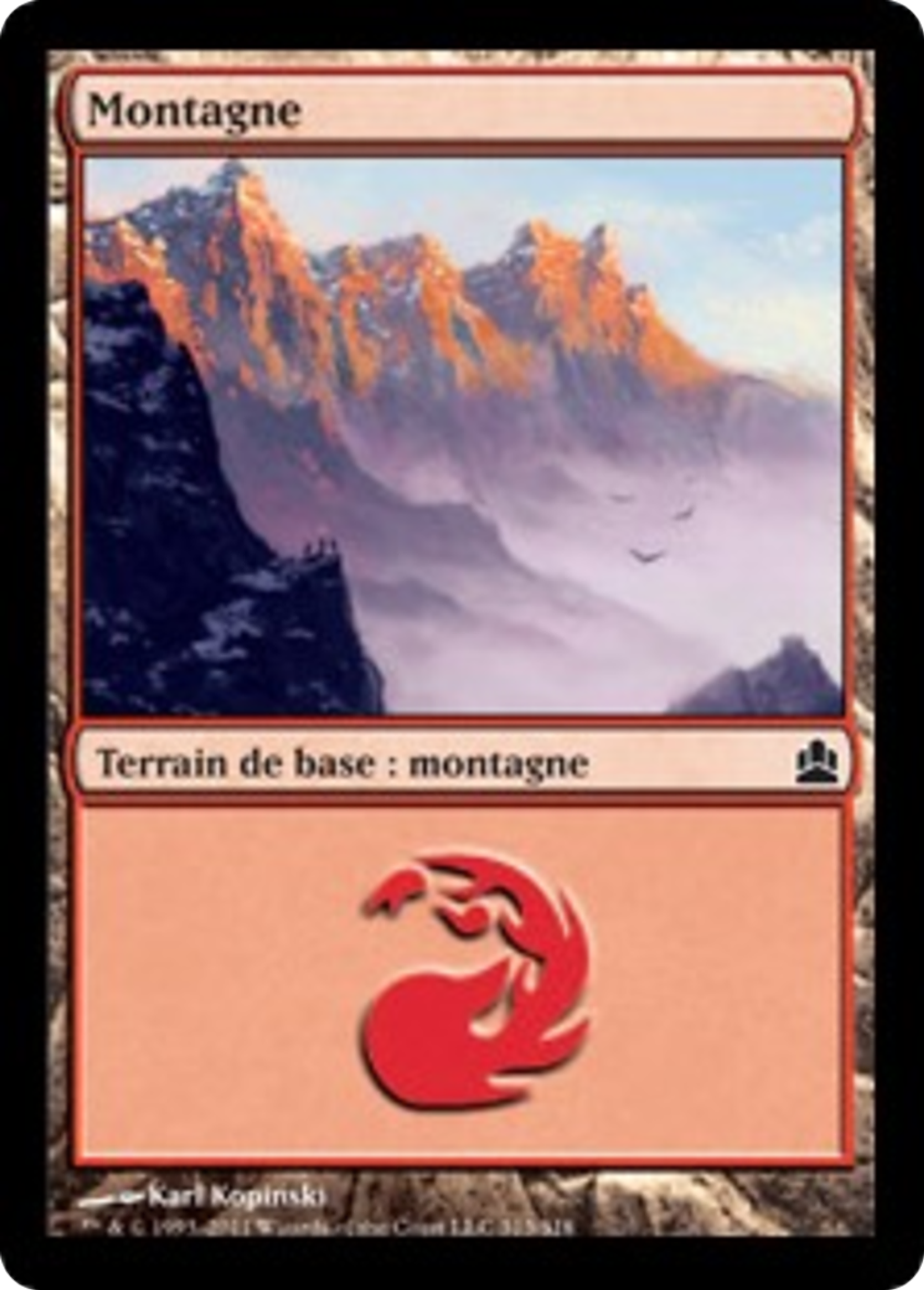 Montagne — Commander 2011 — Magic: The Gathering