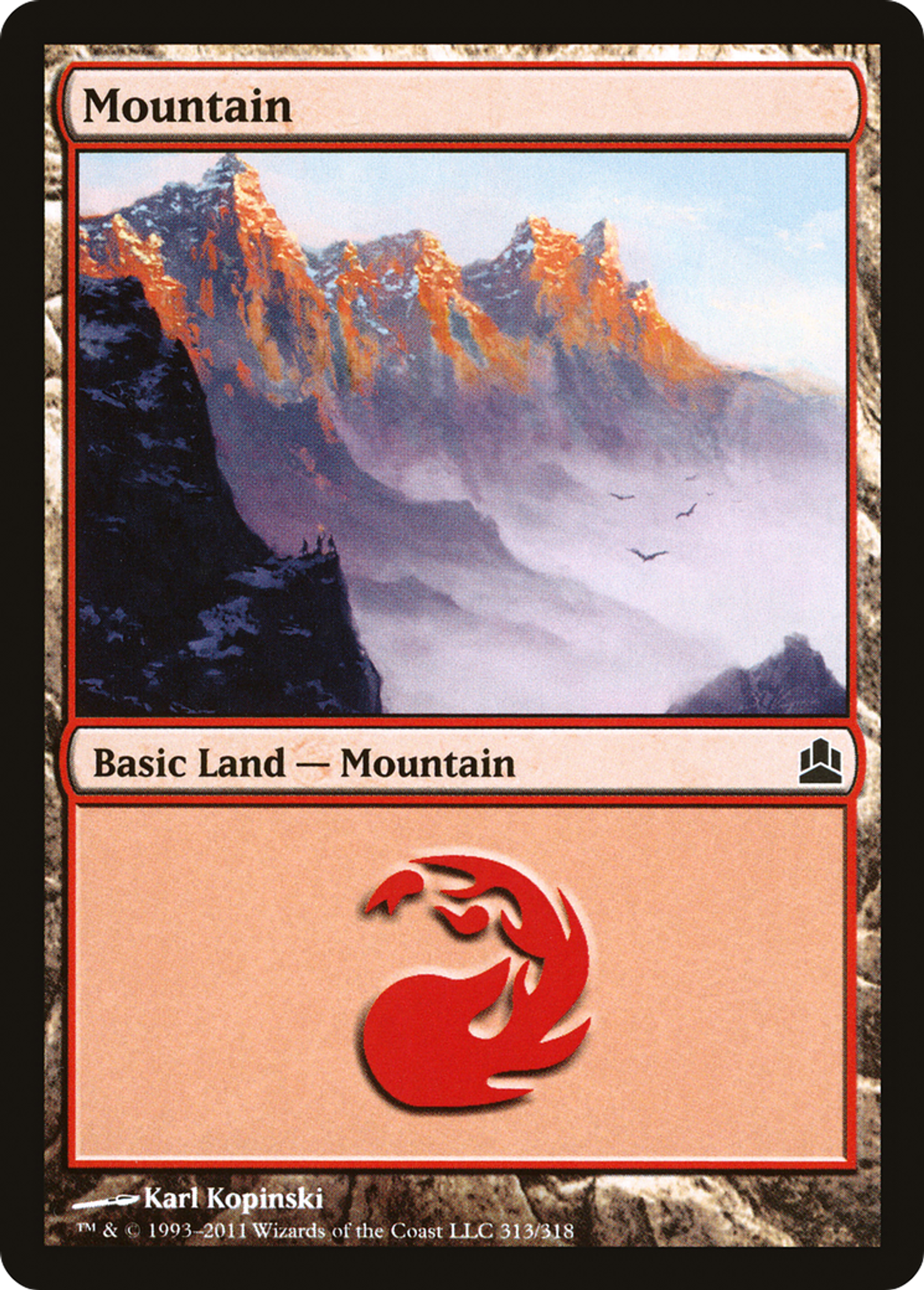 Montagne — Commander 2011 — Magic: The Gathering