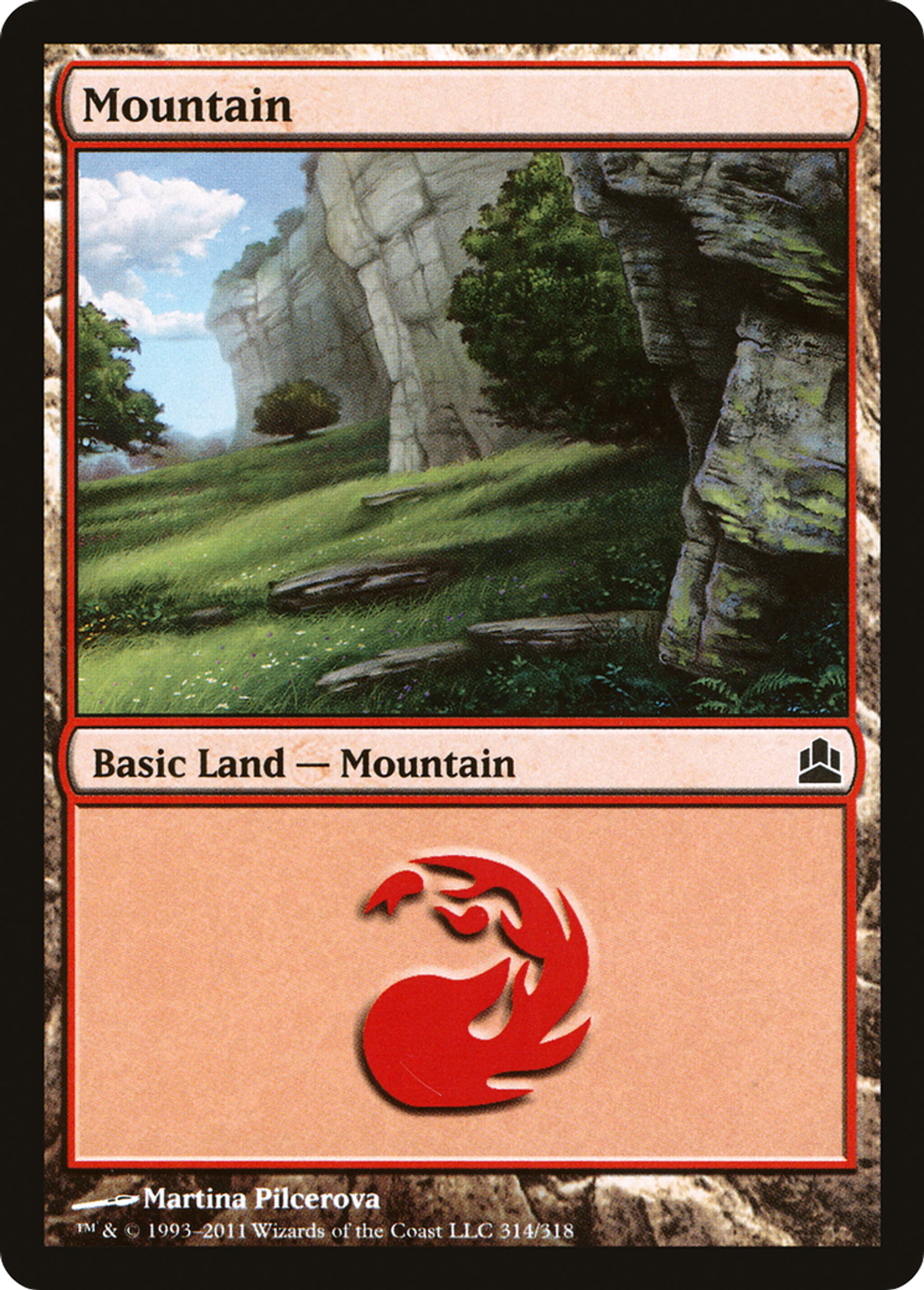 Montagne — Commander 2011 — Magic: The Gathering