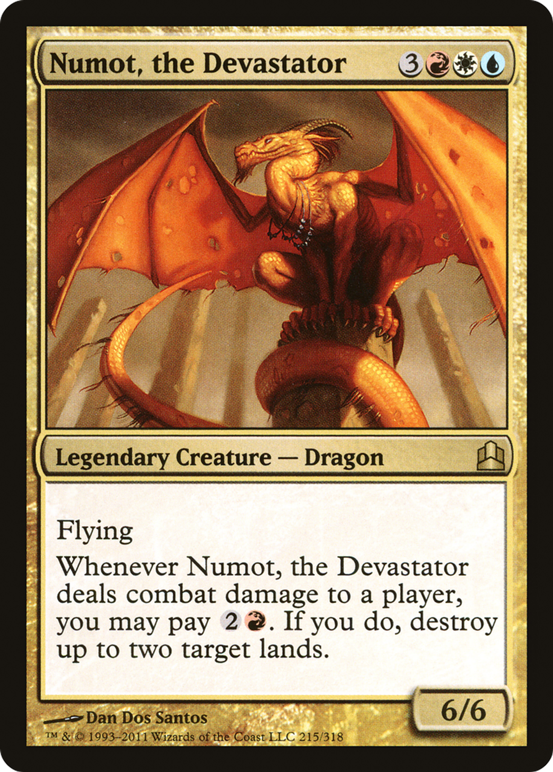 Numot, the Devastator — Commander 2011 — Magic: The Gathering