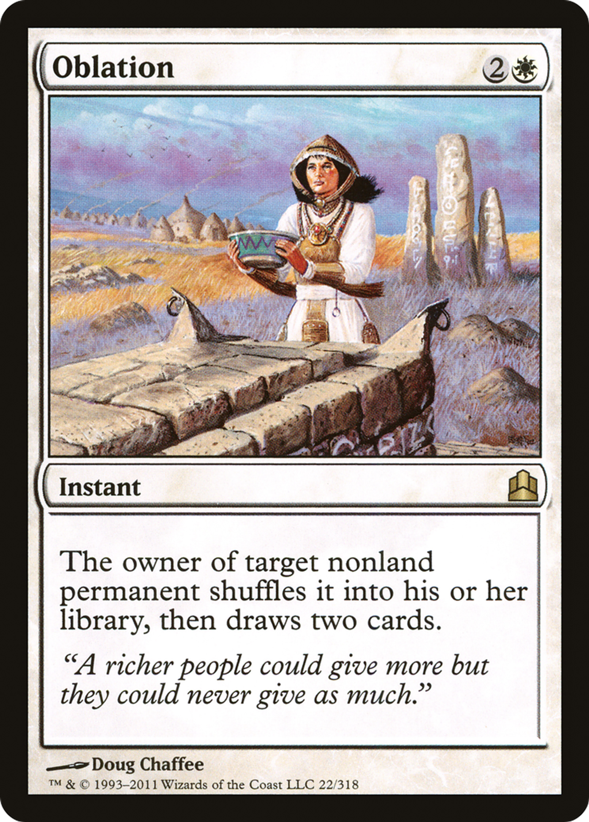 Oblation — Commander 2011 — Magic: The Gathering