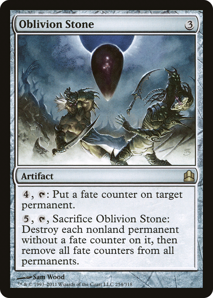Oblivion Stone — Commander 2011 — Magic: The Gathering