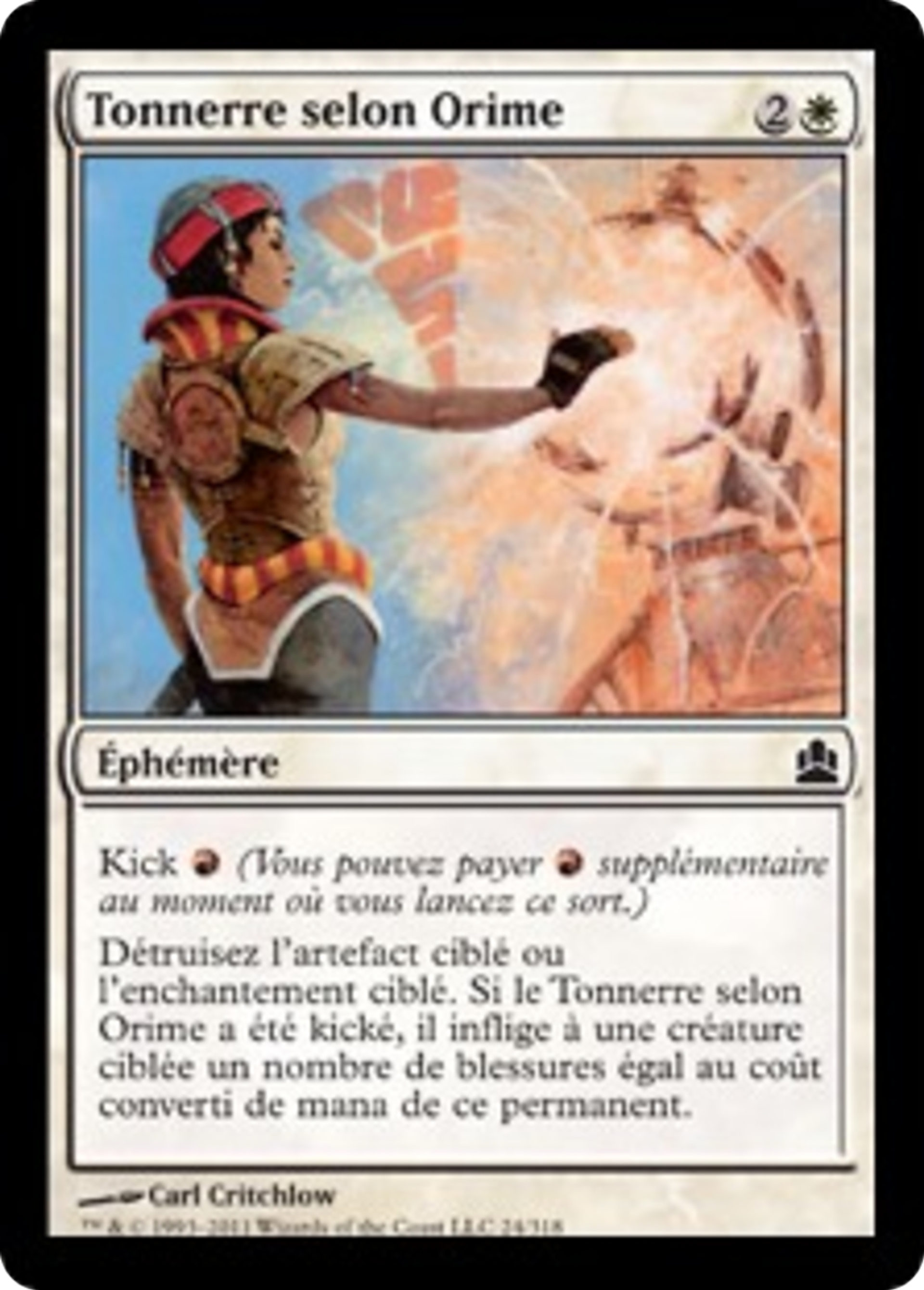 Tonnerre selon Orime — Commander 2011 — Magic: The Gathering