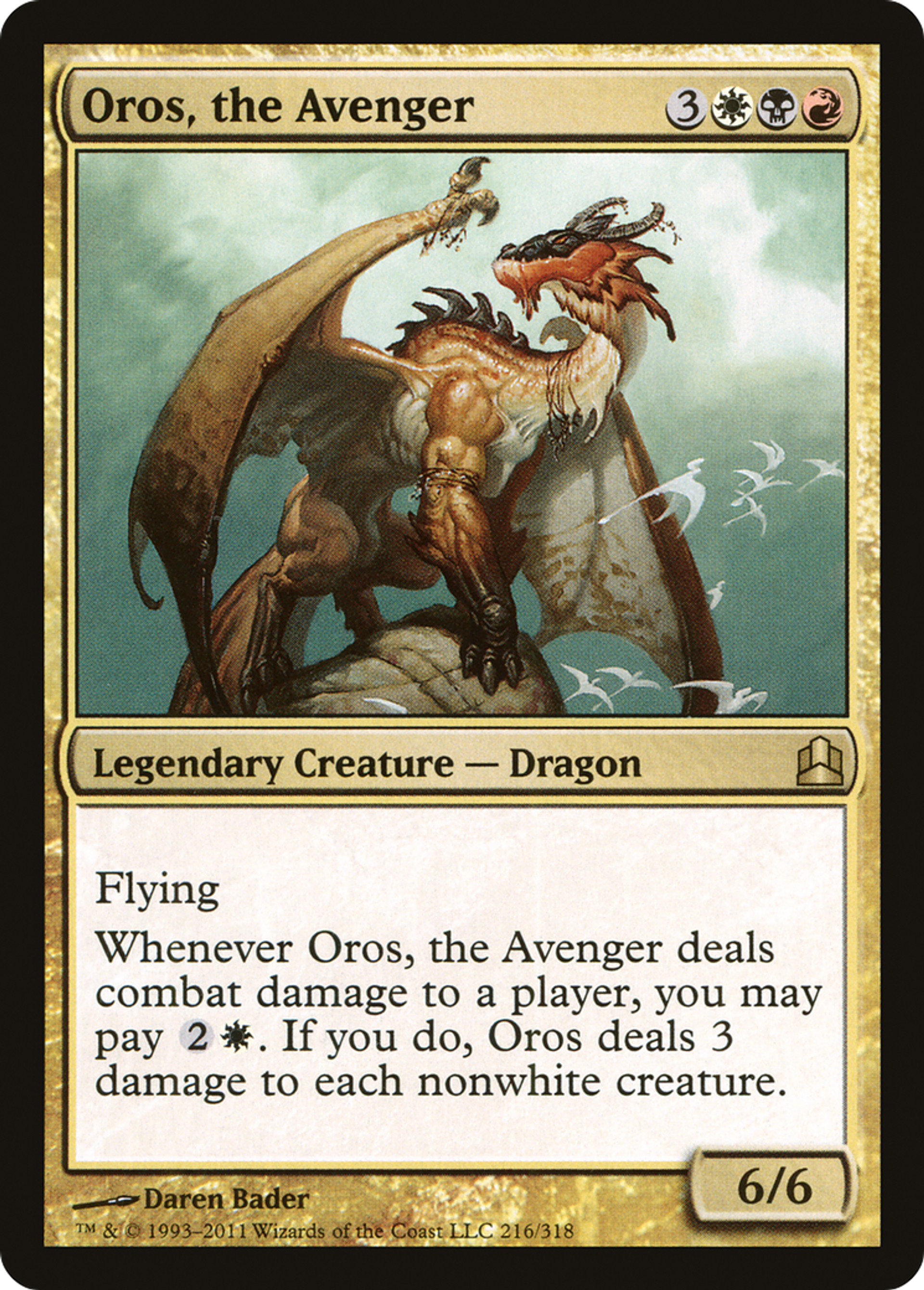 Oros, the Avenger — Commander 2011 — Magic: The Gathering