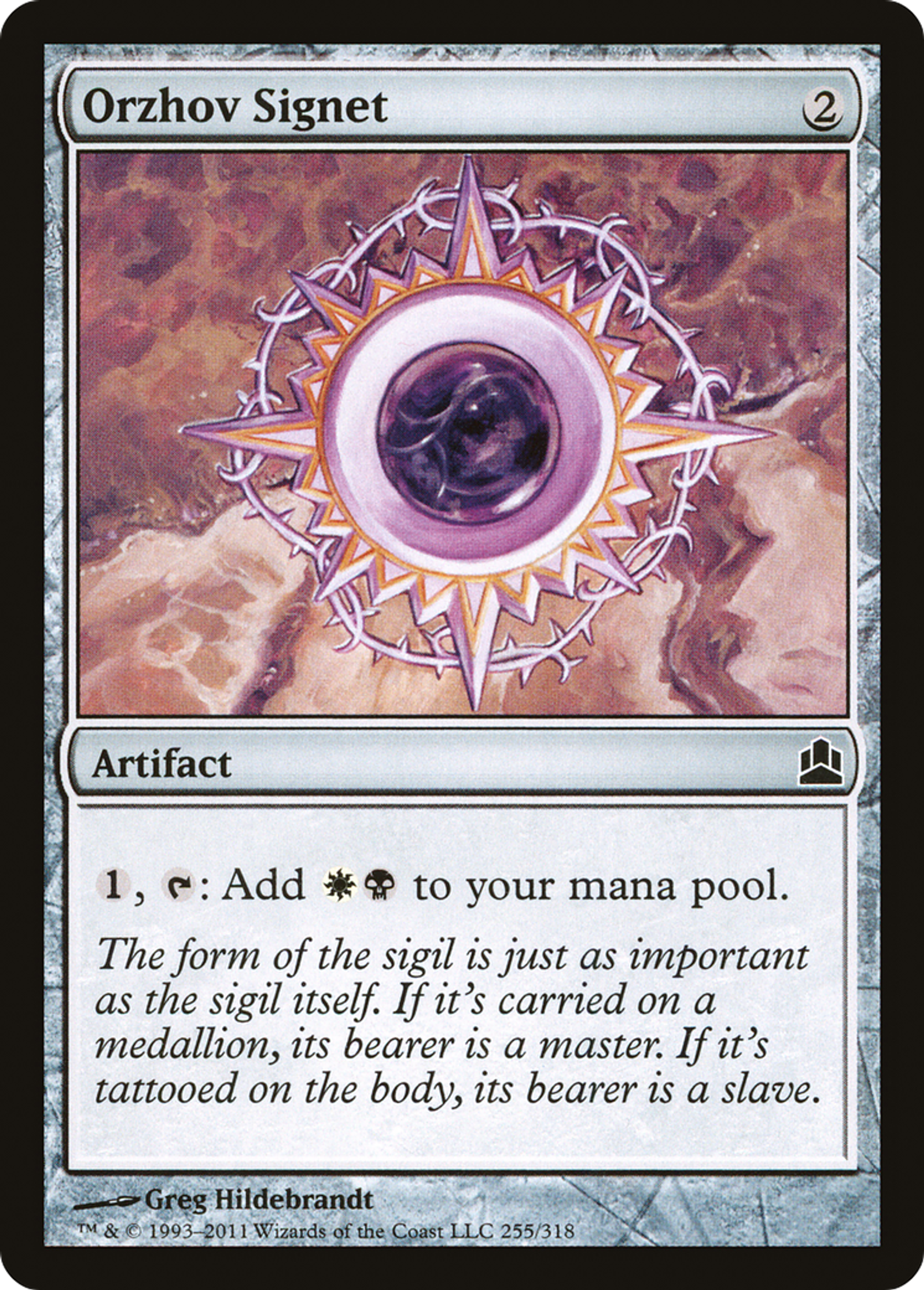 Cachet d'Orzhov — Commander 2011 — Magic: The Gathering
