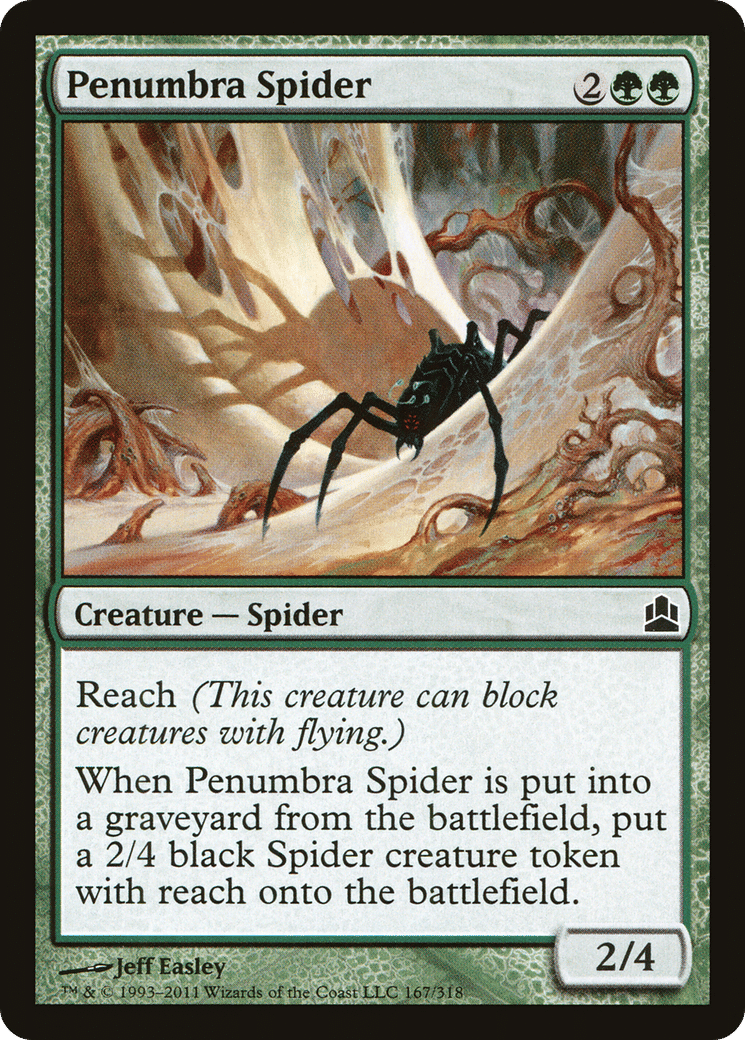 Penumbra Spider — Commander 2011 — Magic: The Gathering