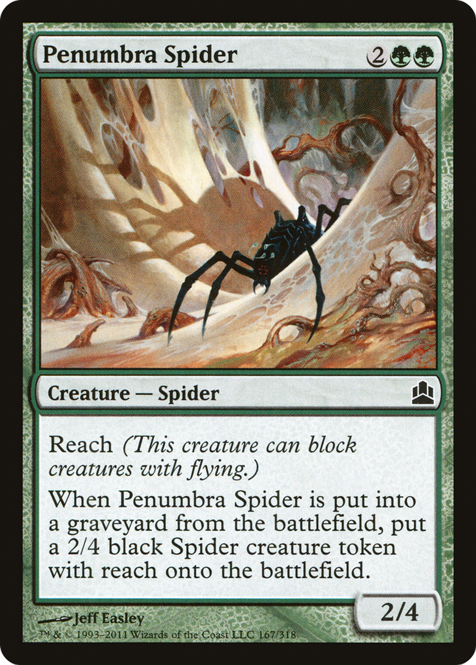 Penumbra Spider — Commander 2011 — Magic: The Gathering