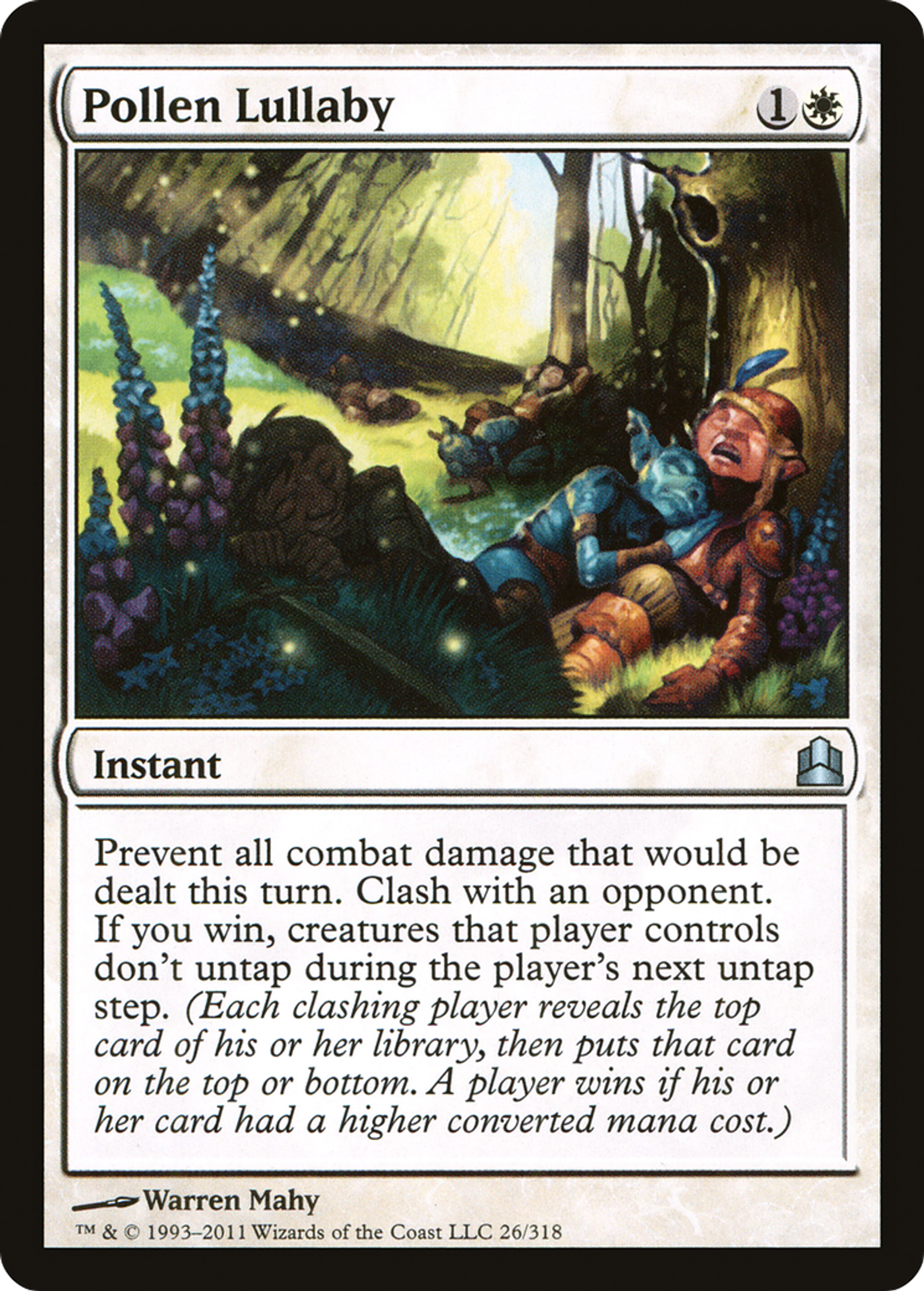 Berceuse de pollen — Commander 2011 — Magic: The Gathering