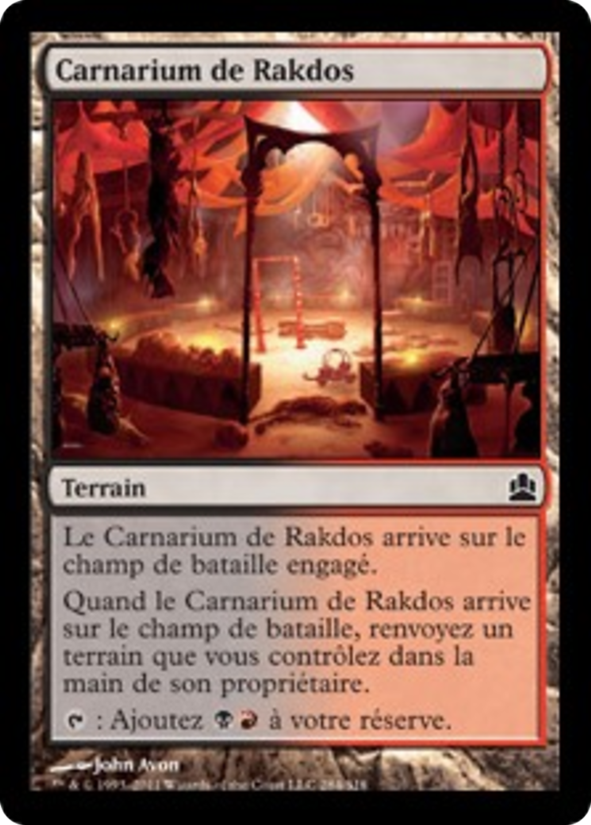 Carnarium de Rakdos — Commander 2011 — Magic: The Gathering